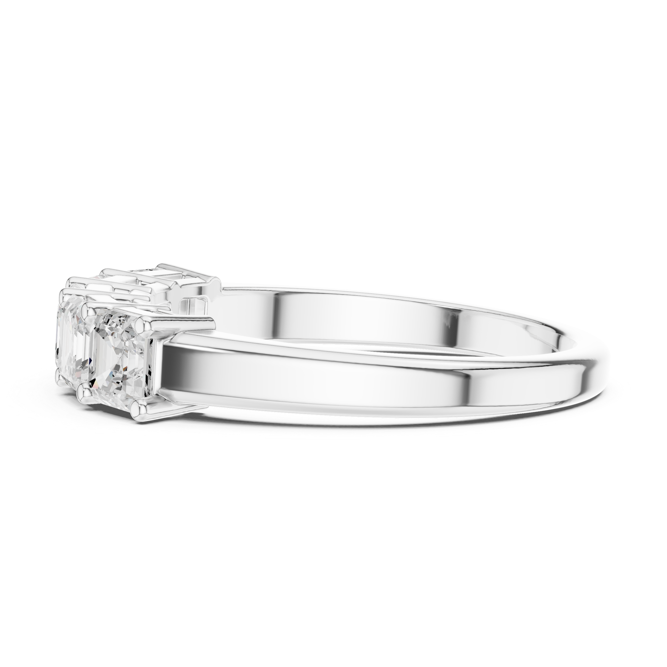 Five Stone Asscher Diamond Ring