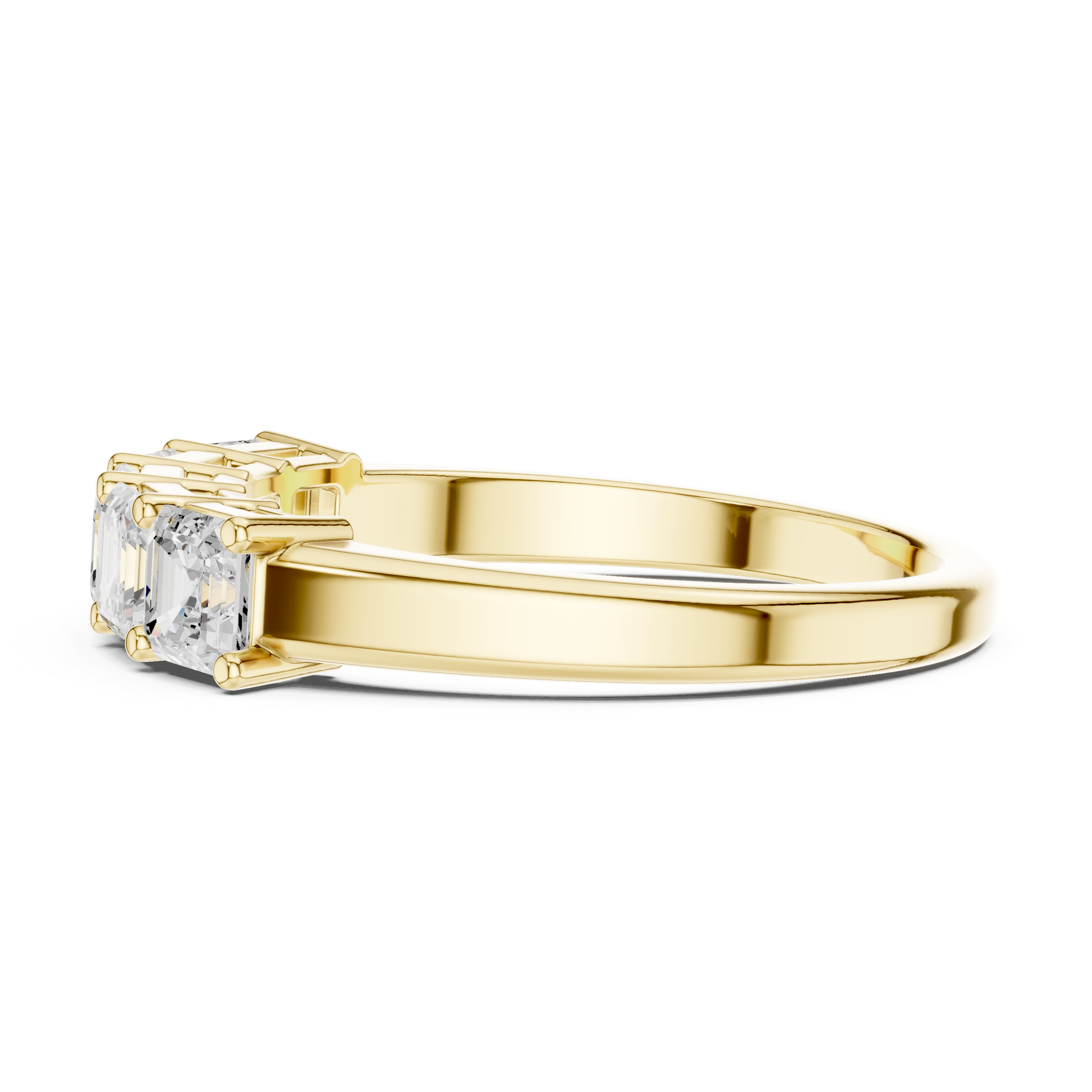 Five Stone Asscher Diamond Ring