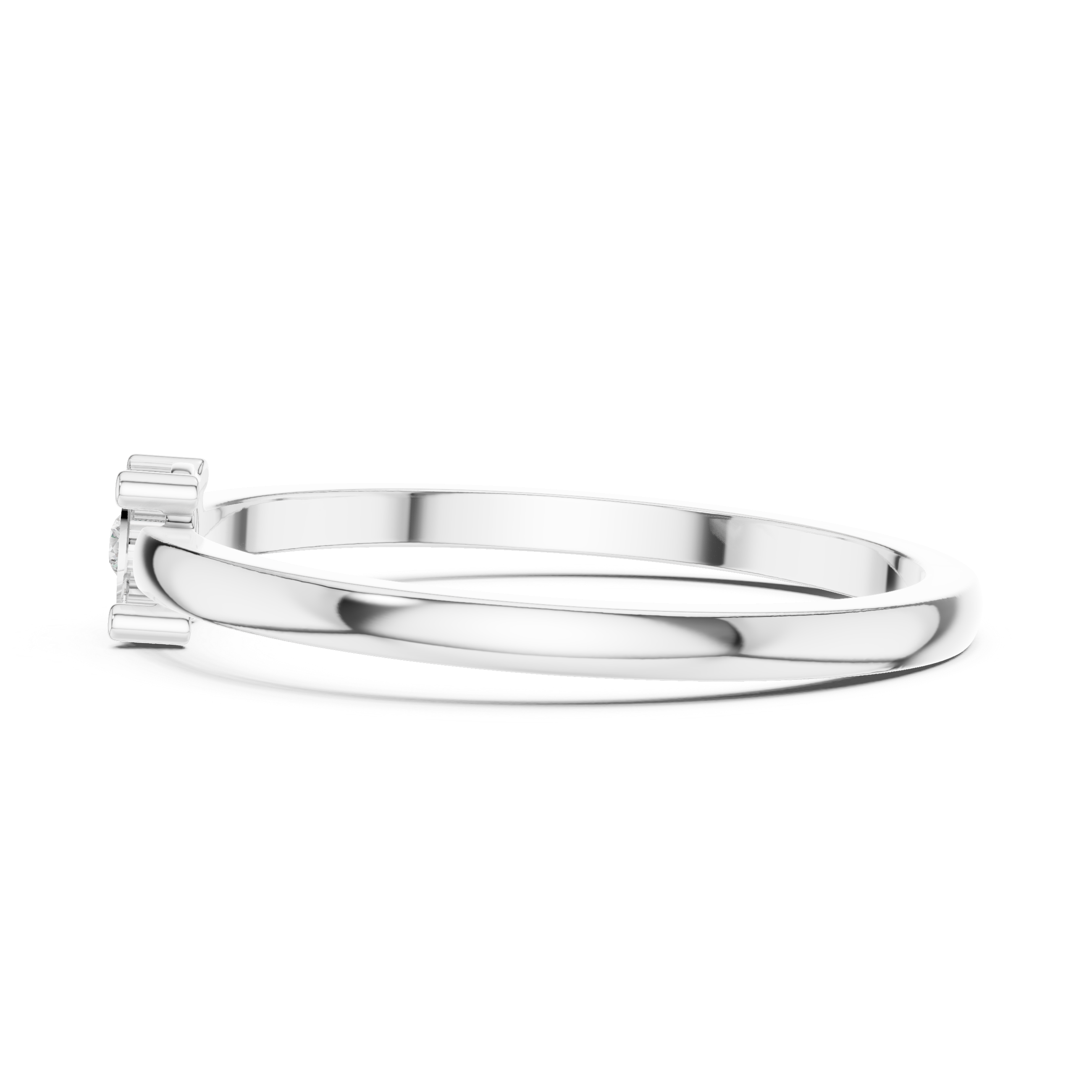 Minimalist Bezel Solitaire Diamond Ring