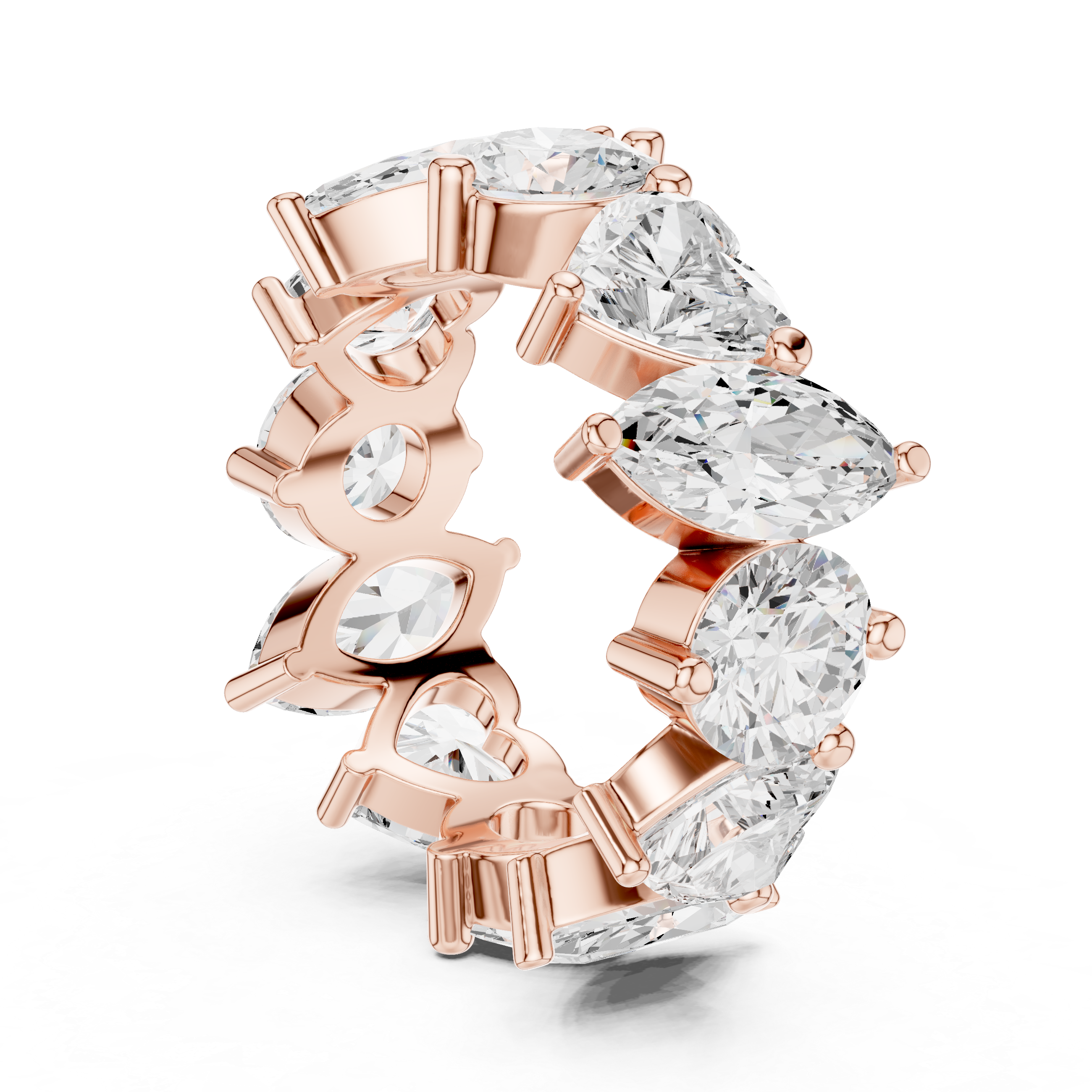 Mixed Cut Diamond Eternity Band