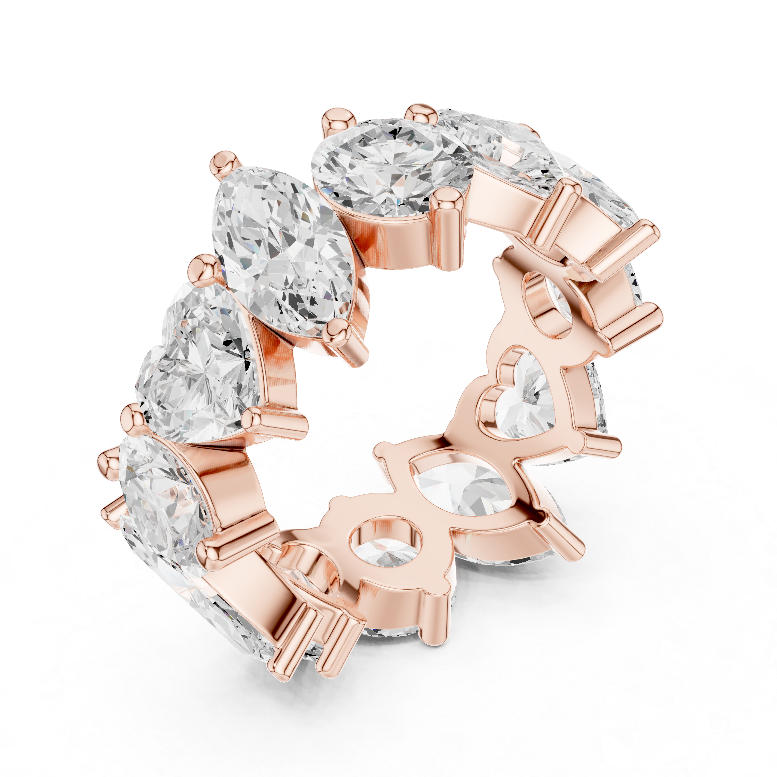 Mixed Cut Diamond Eternity Band