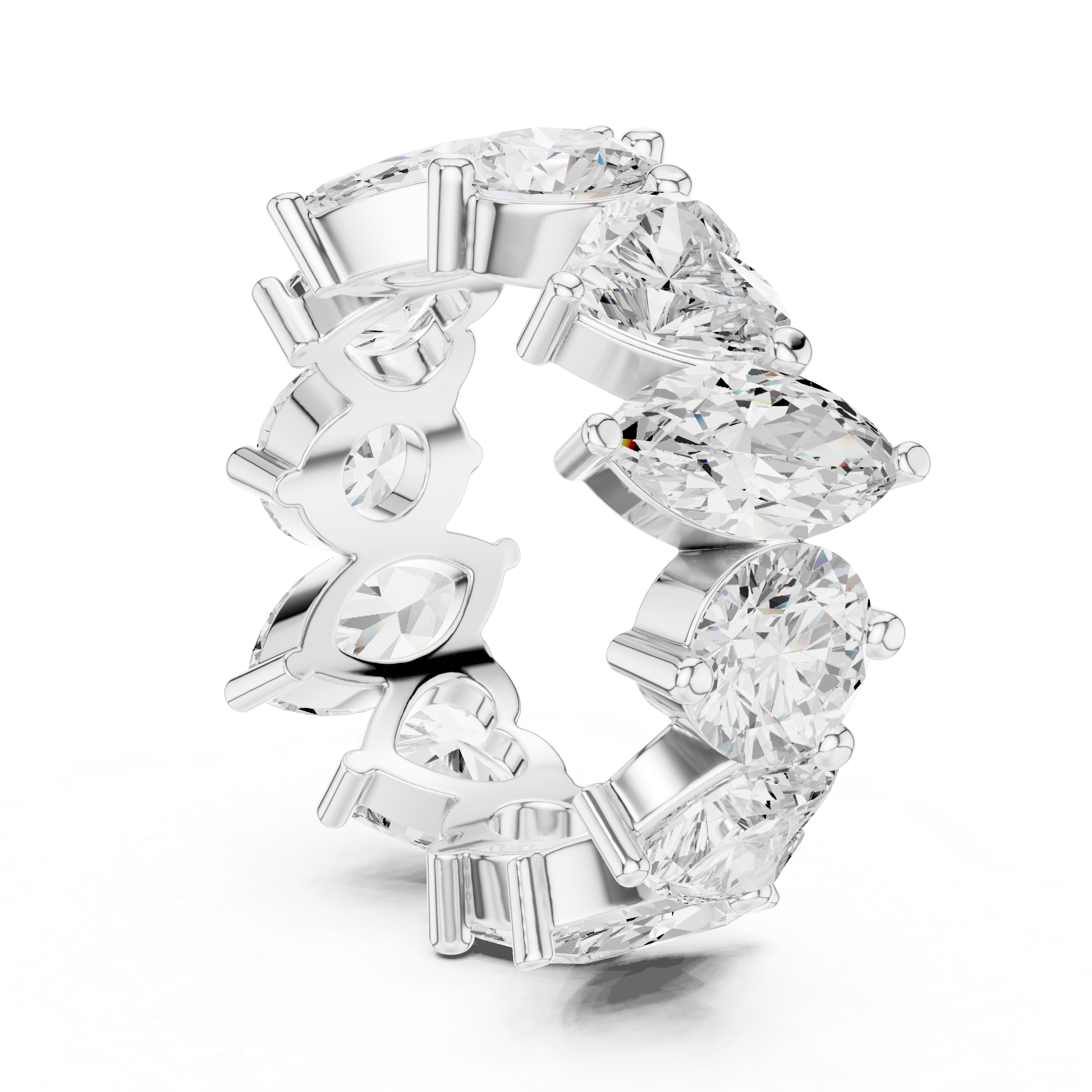 Mixed Cut Diamond Eternity Band