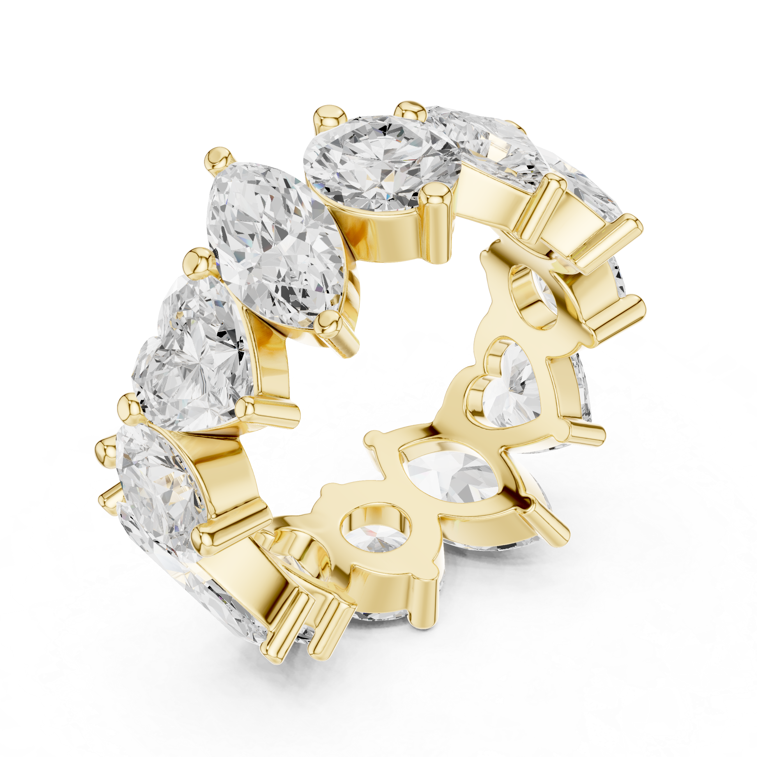Mixed Cut Diamond Eternity Band