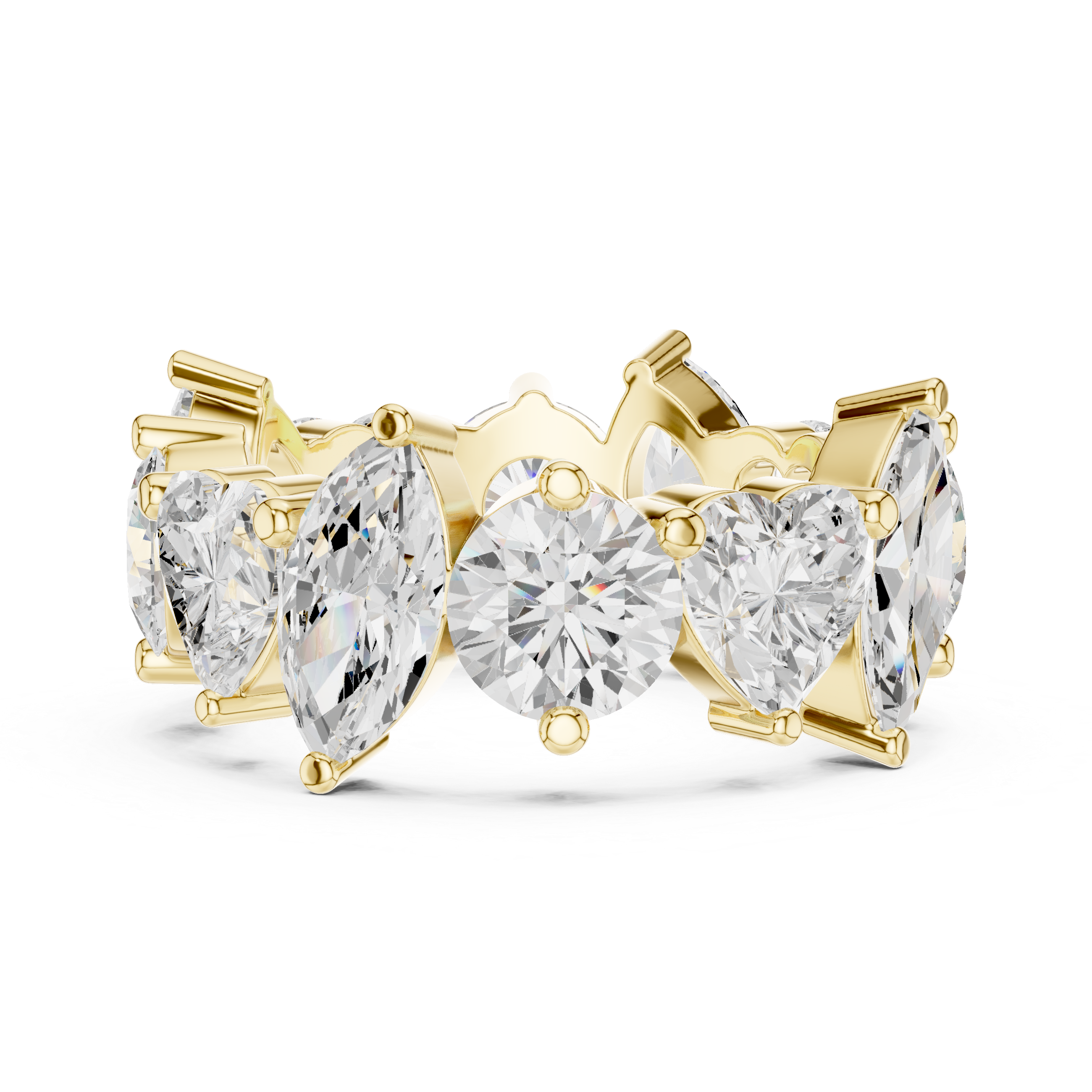 Mixed Cut Diamond Eternity Band