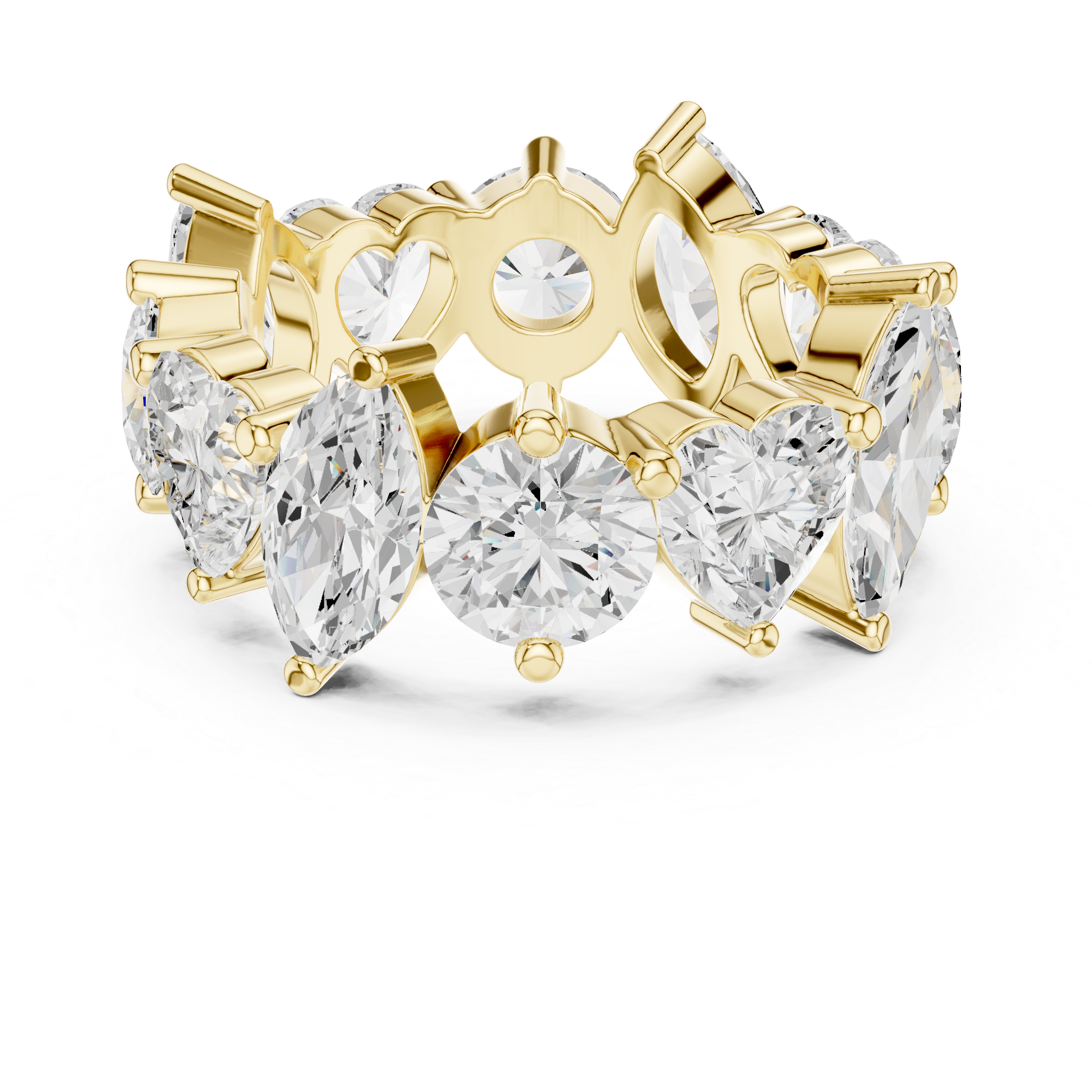 Mixed Cut Diamond Eternity Band