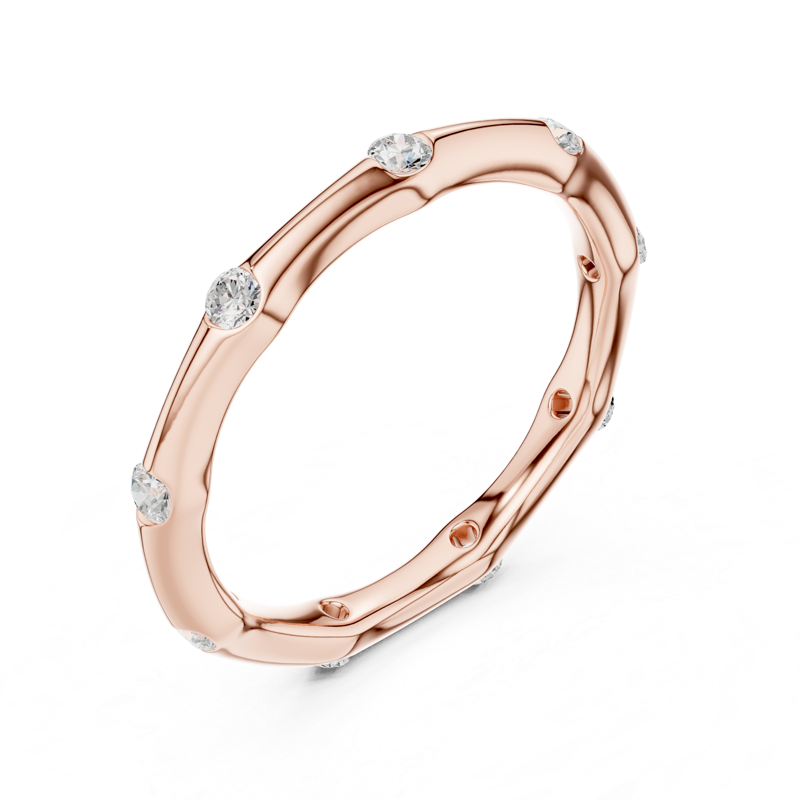 Bezel Set Diamond Eternity Band