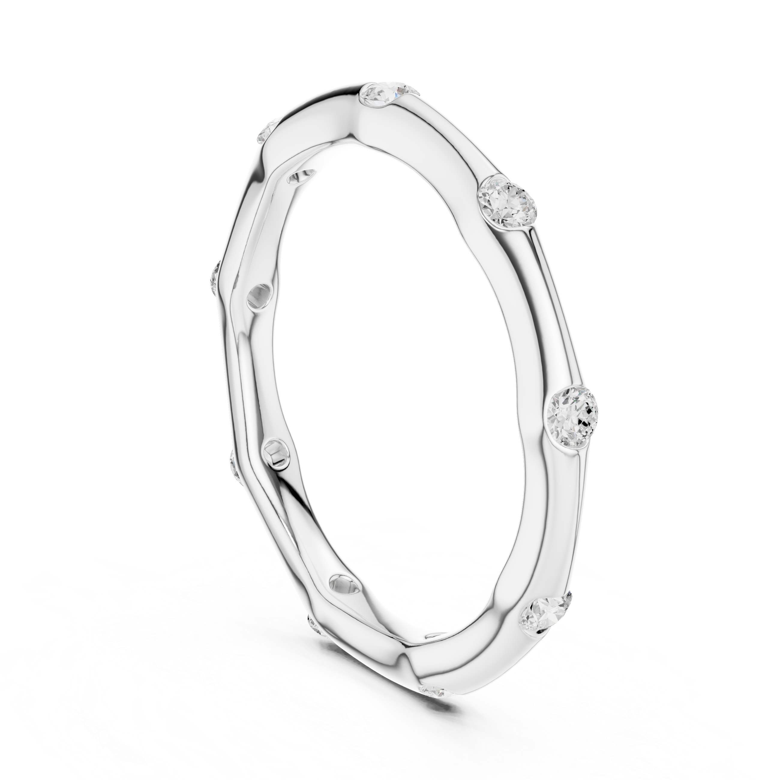 Bezel Set Diamond Eternity Band