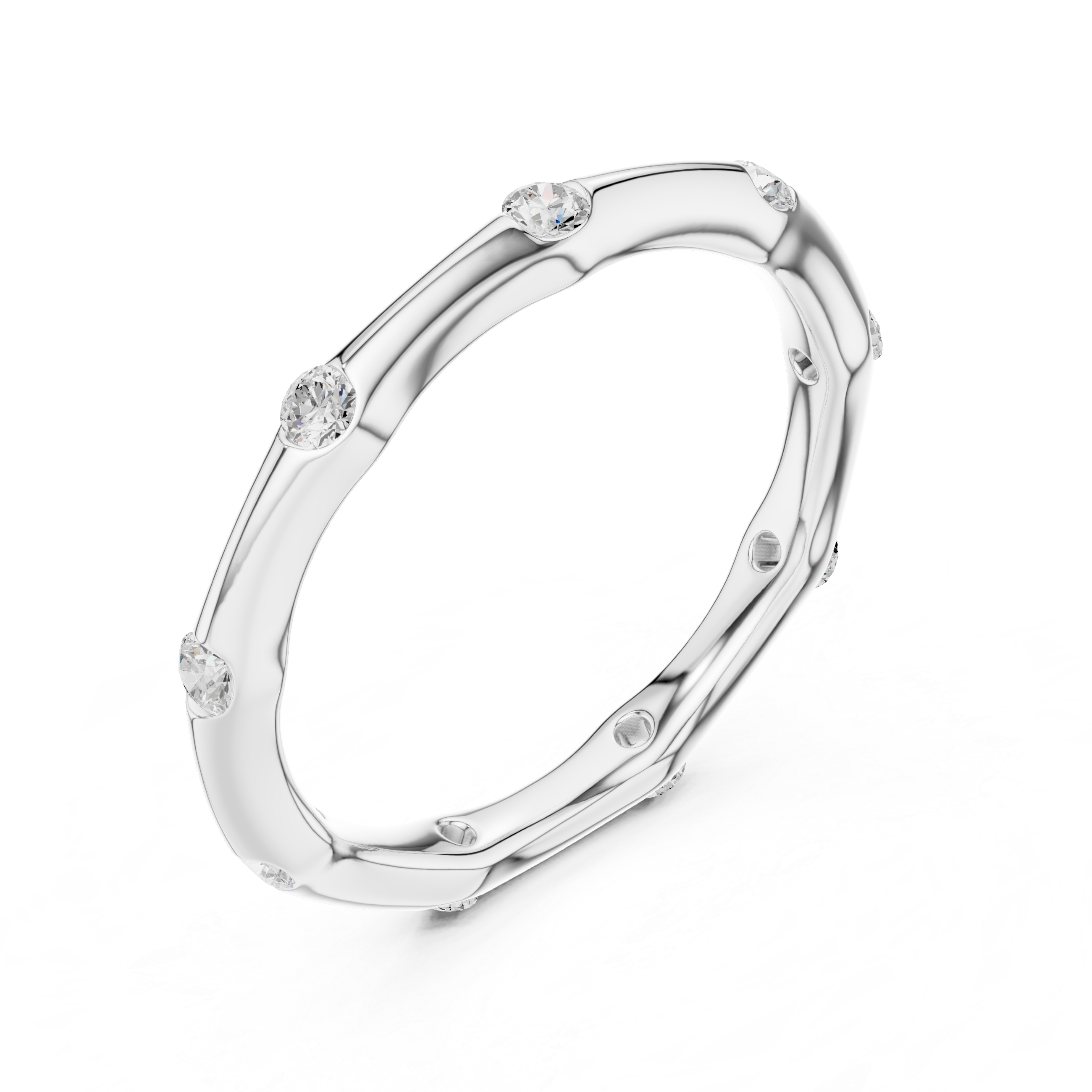 Bezel Set Diamond Eternity Band