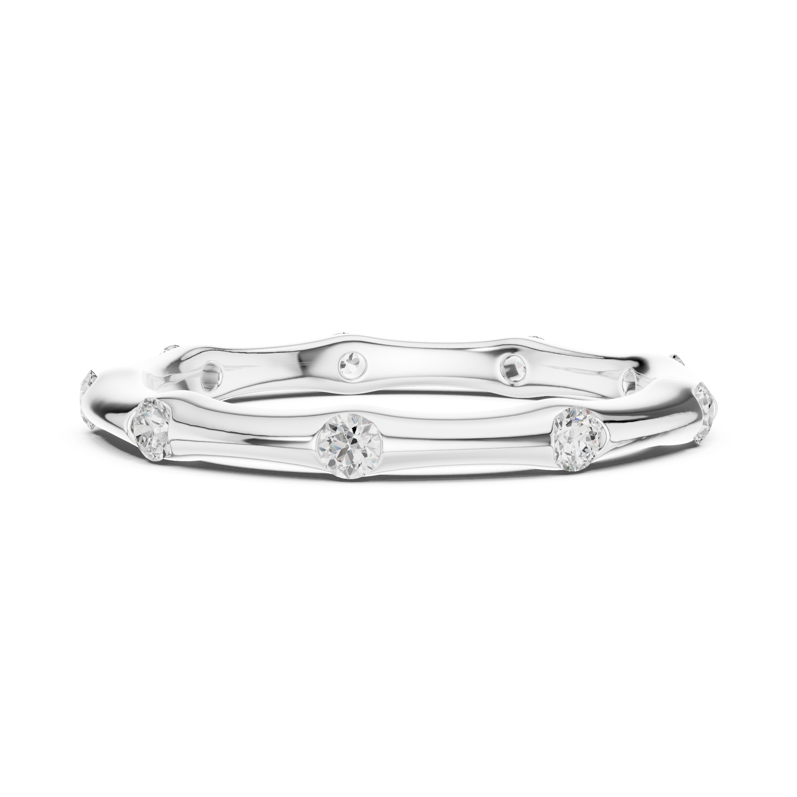 Bezel Set Diamond Eternity Band