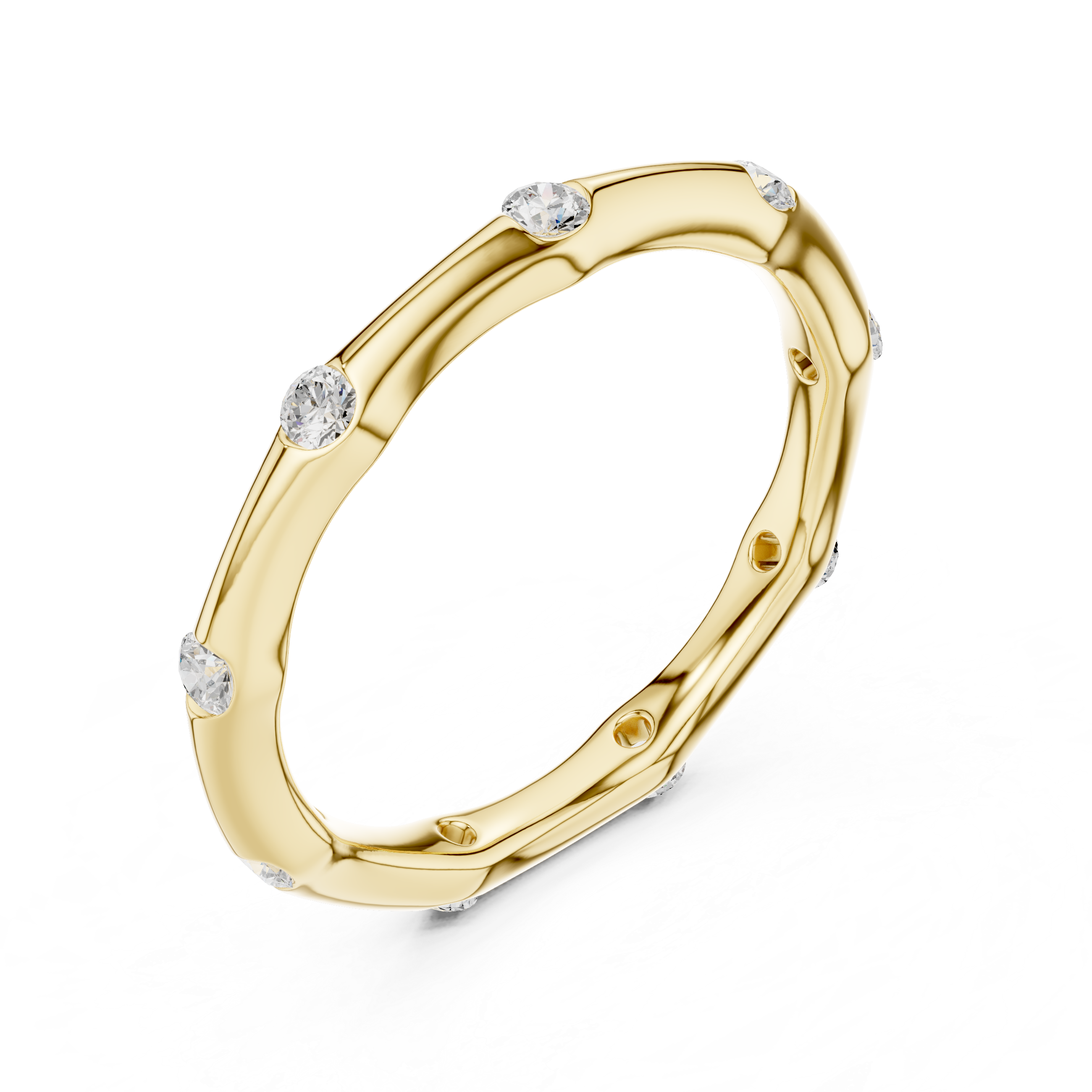 Bezel Set Diamond Eternity Band
