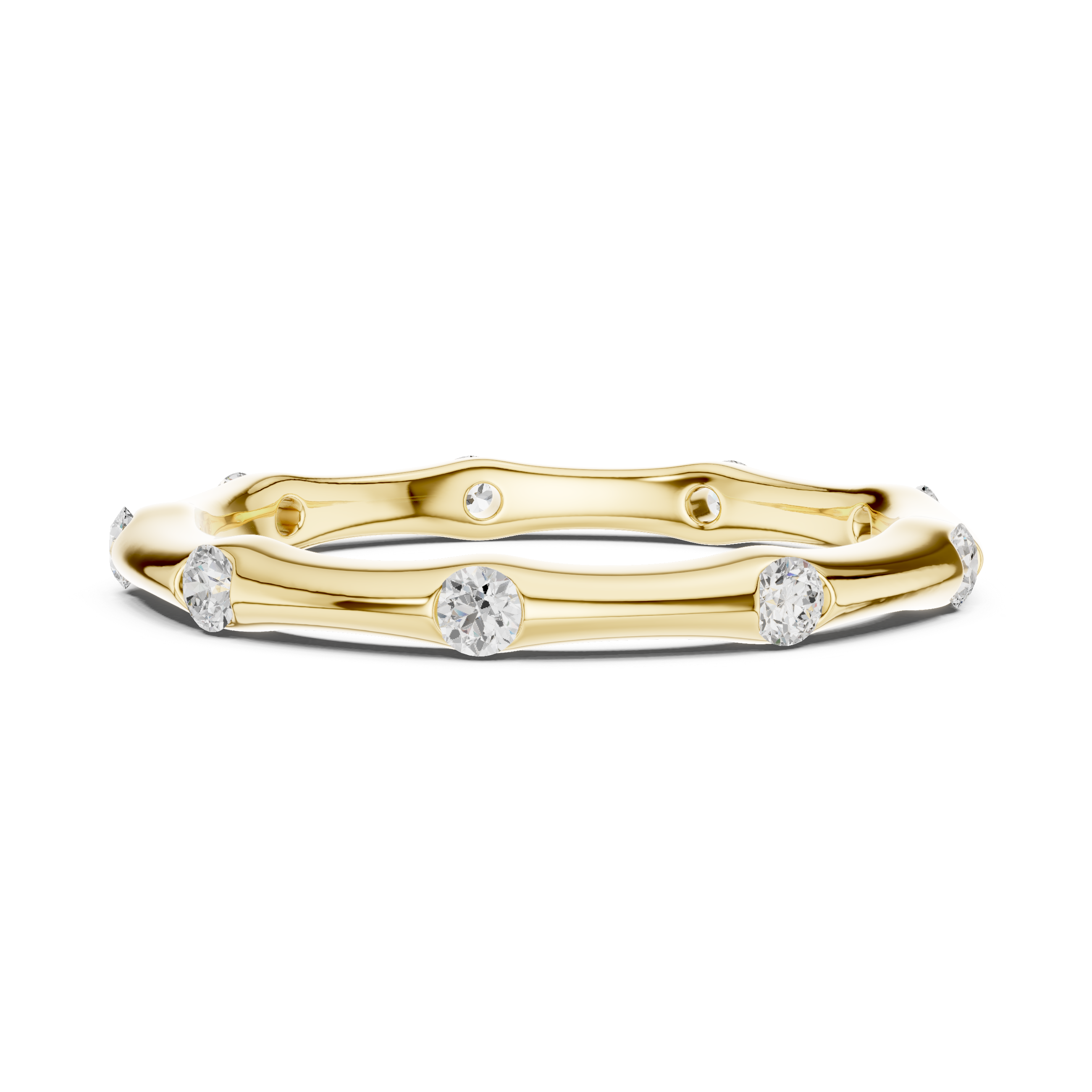 Bezel Set Diamond Eternity Band