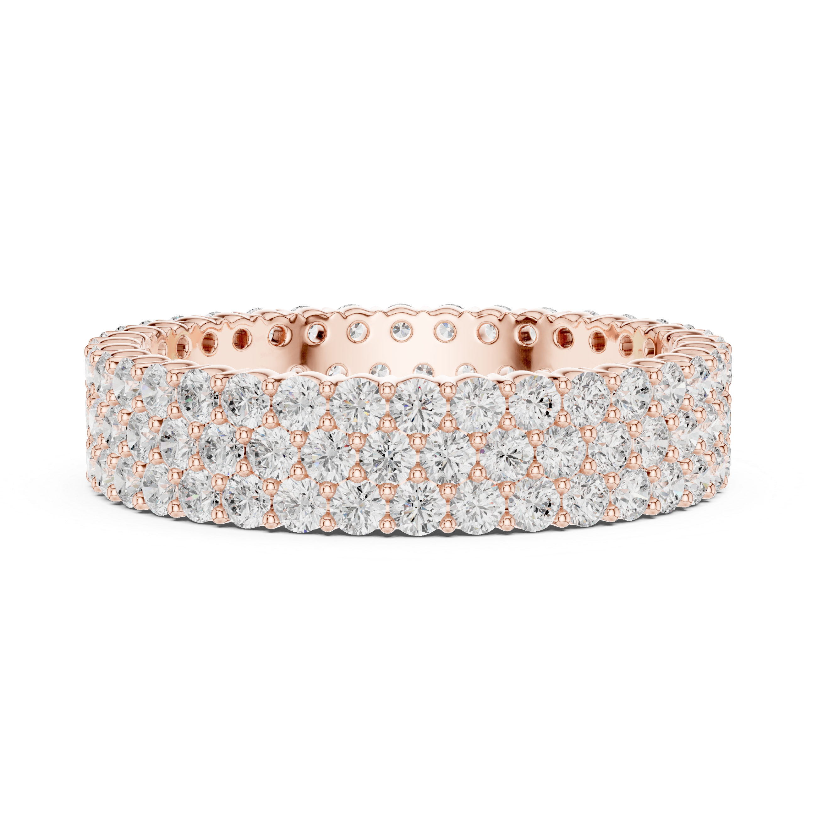 Five Row Diamond Eternity Band