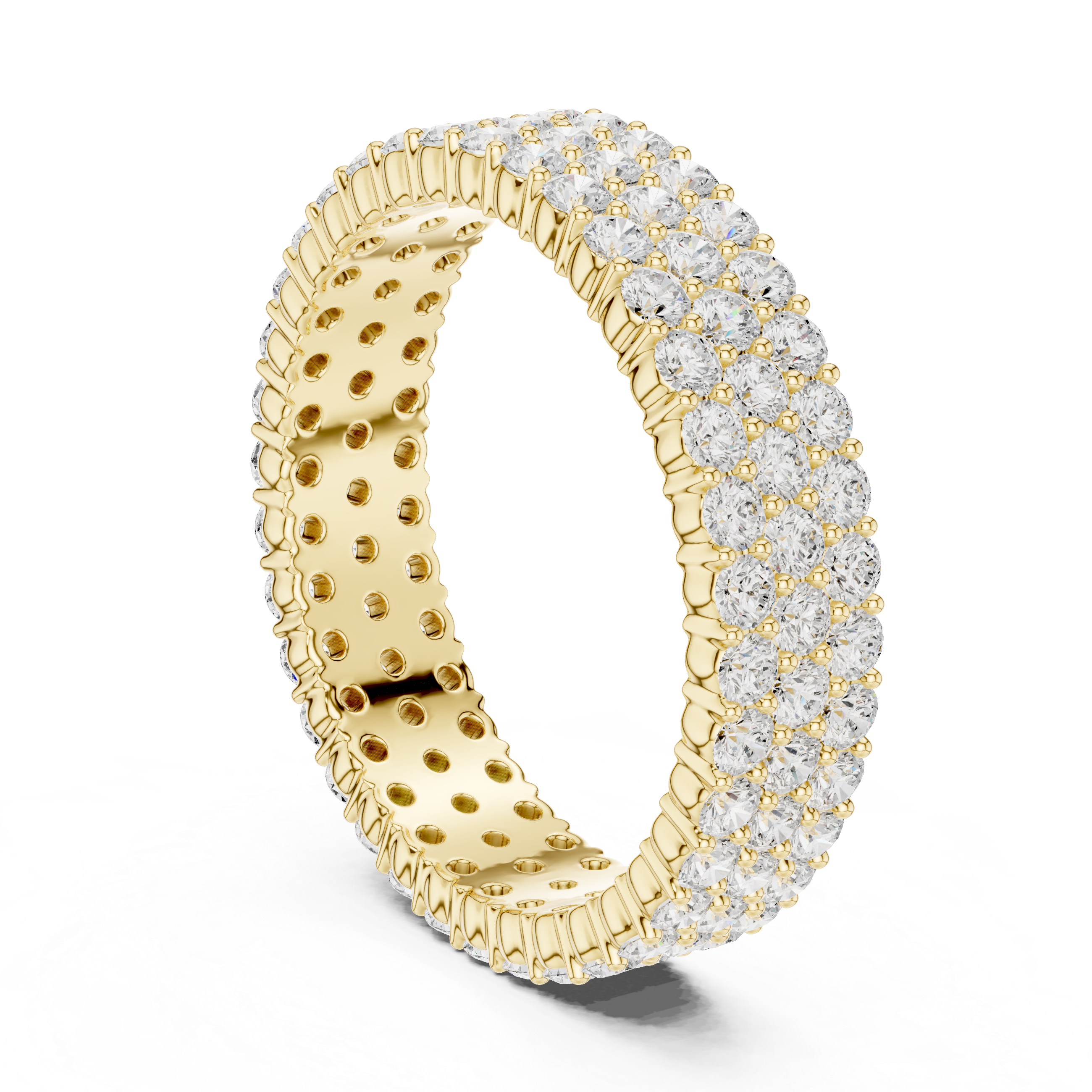 Five Row Diamond Eternity Band