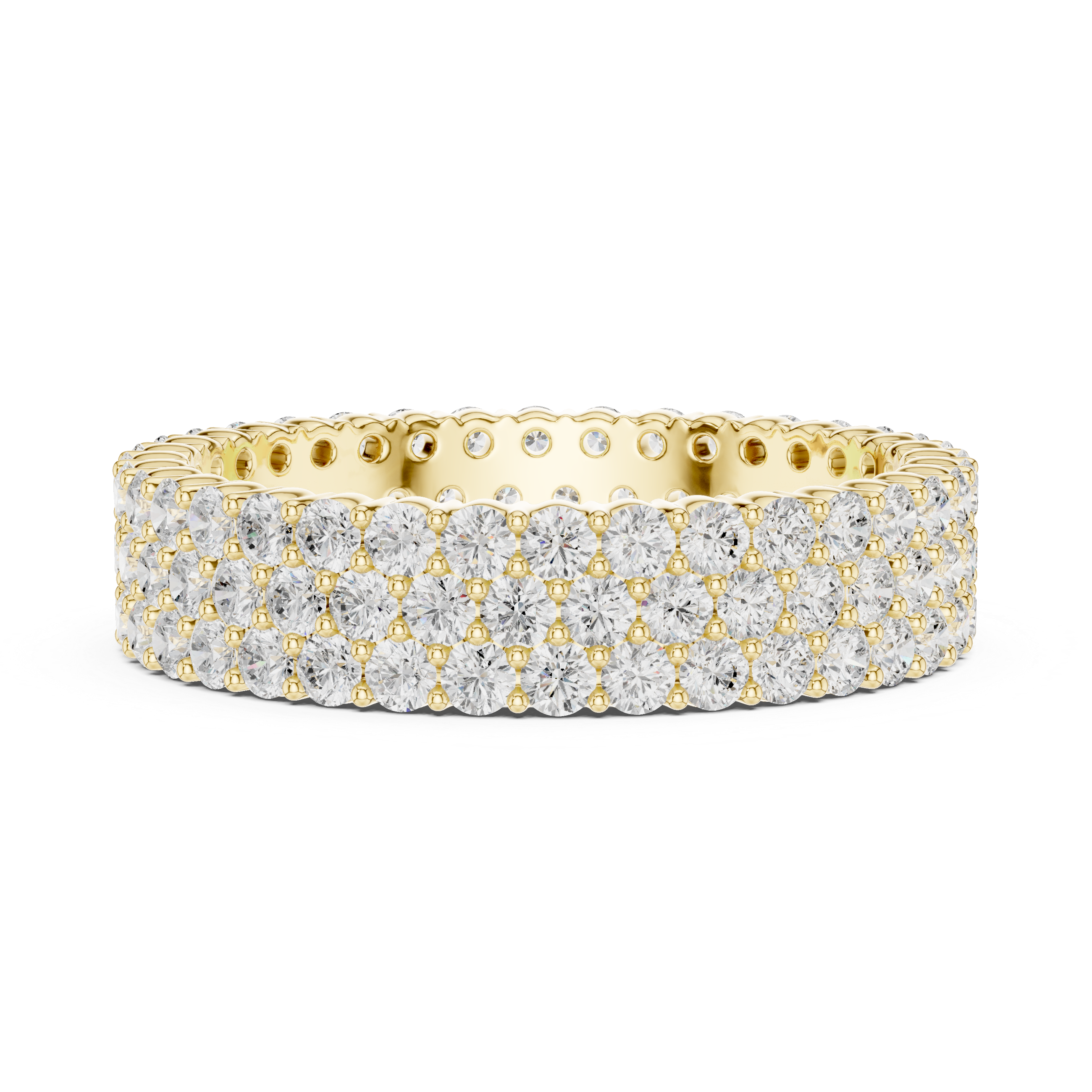 Five Row Diamond Eternity Band