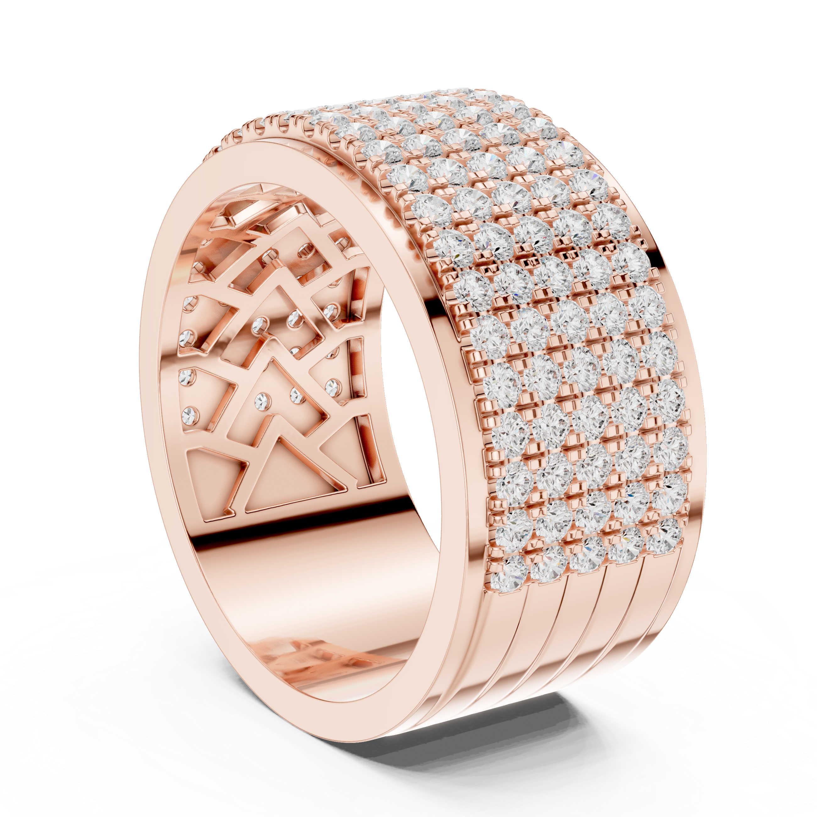 Luxury Diamond Pave Band Ring
