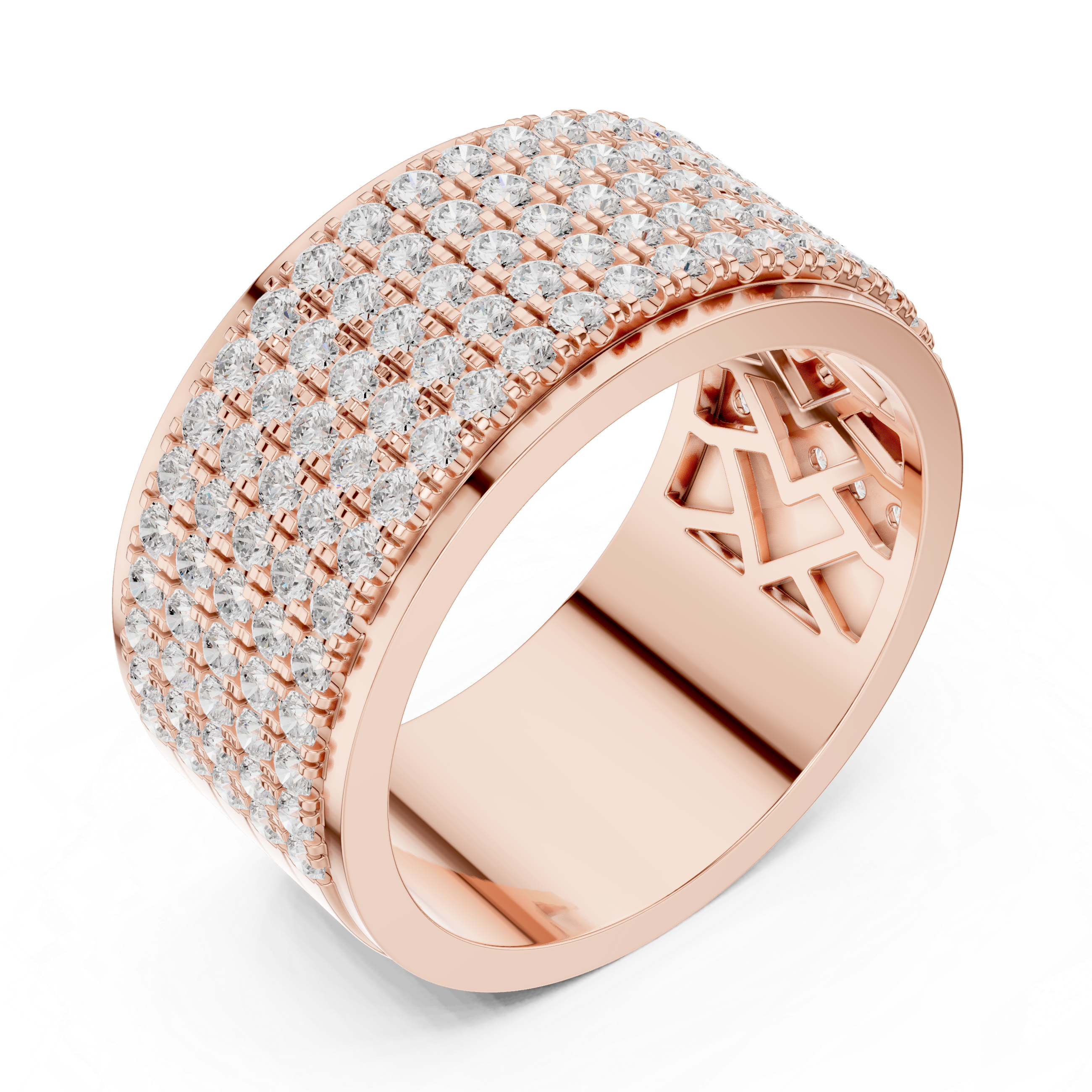 Luxury Diamond Pave Band Ring
