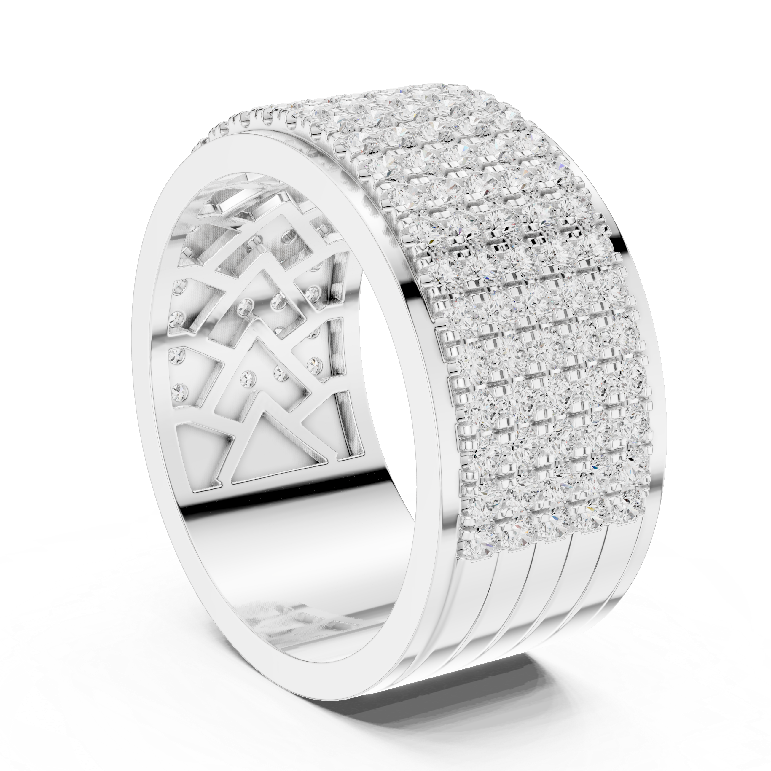 Luxury Diamond Pave Band Ring