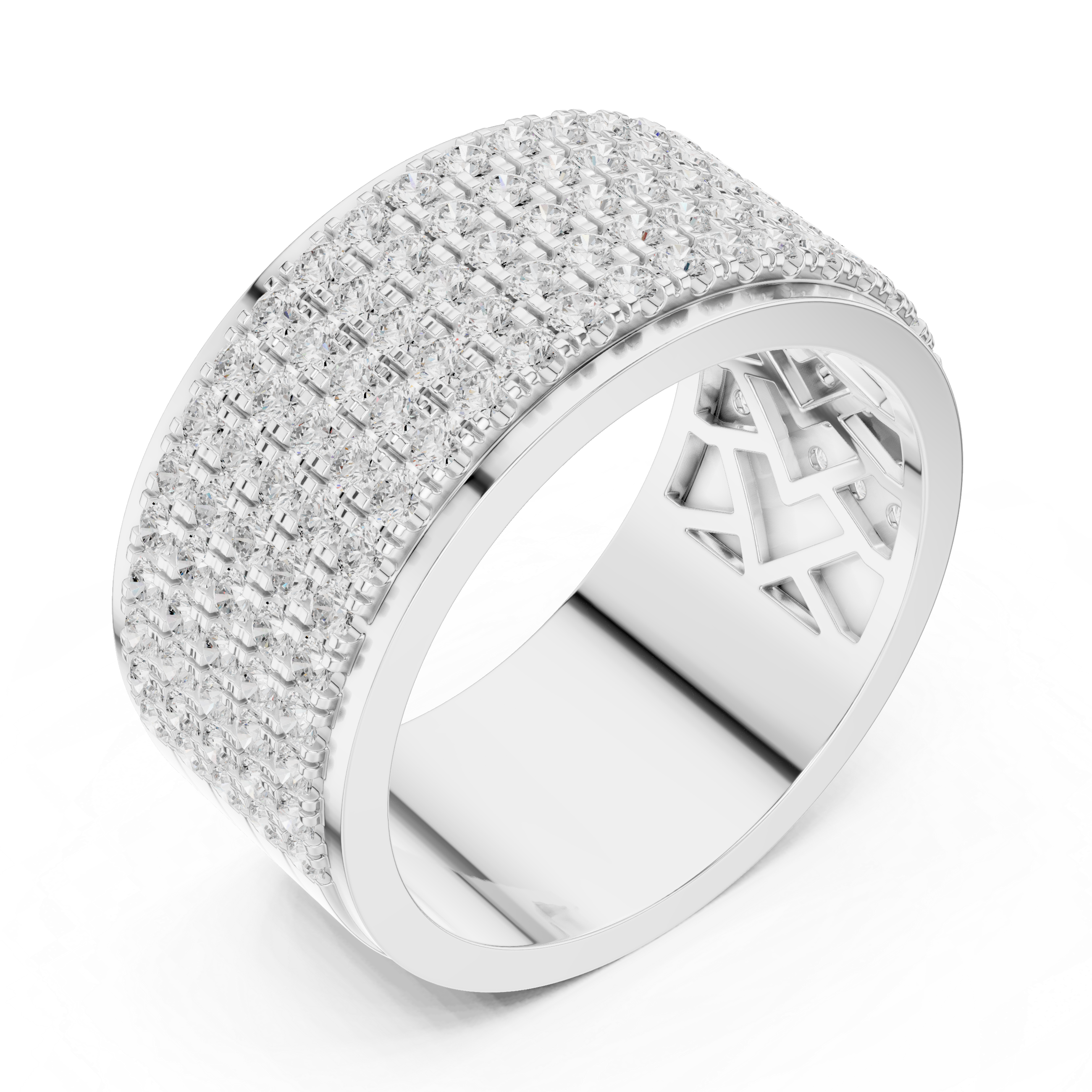 Luxury Diamond Pave Band Ring