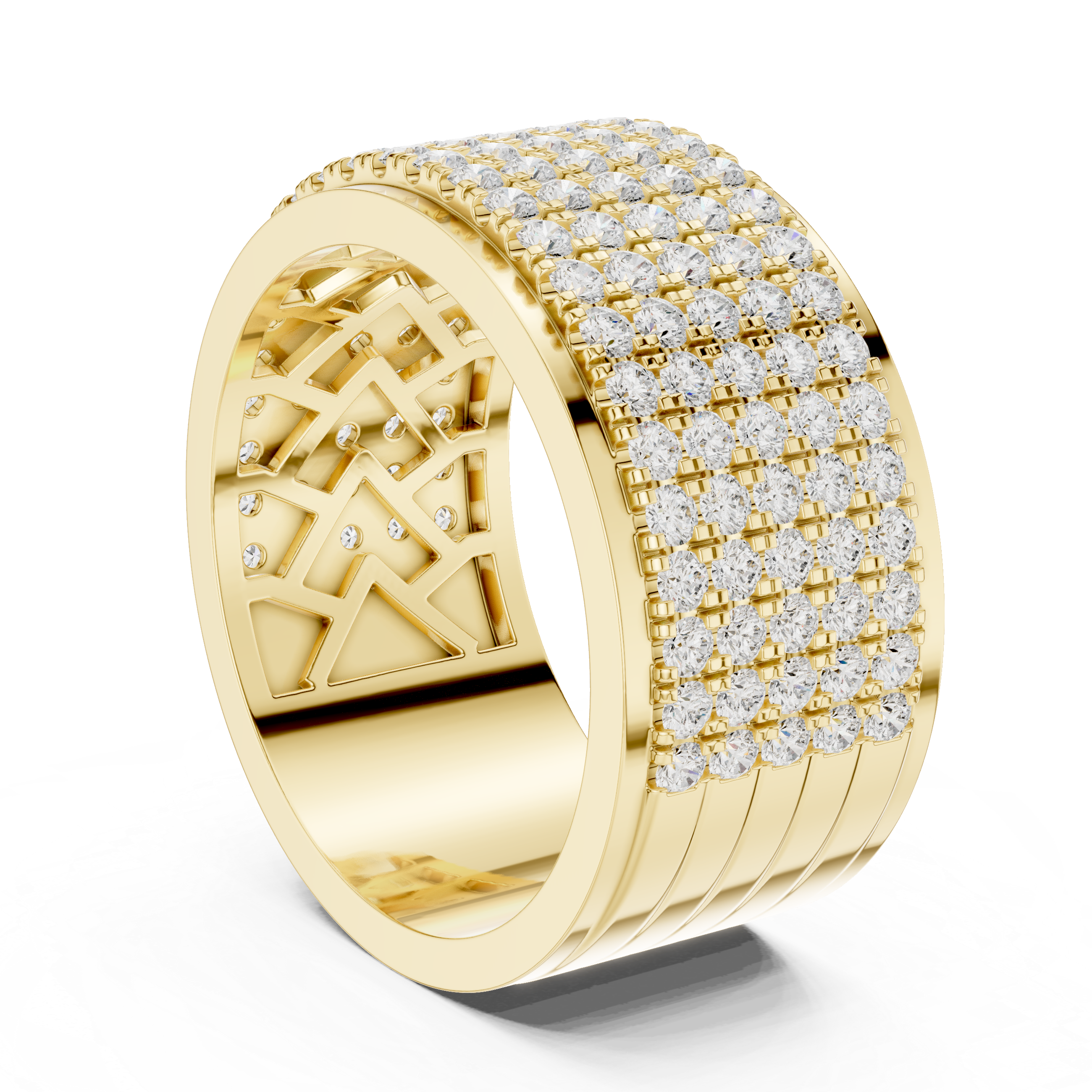 Luxury Diamond Pave Band Ring