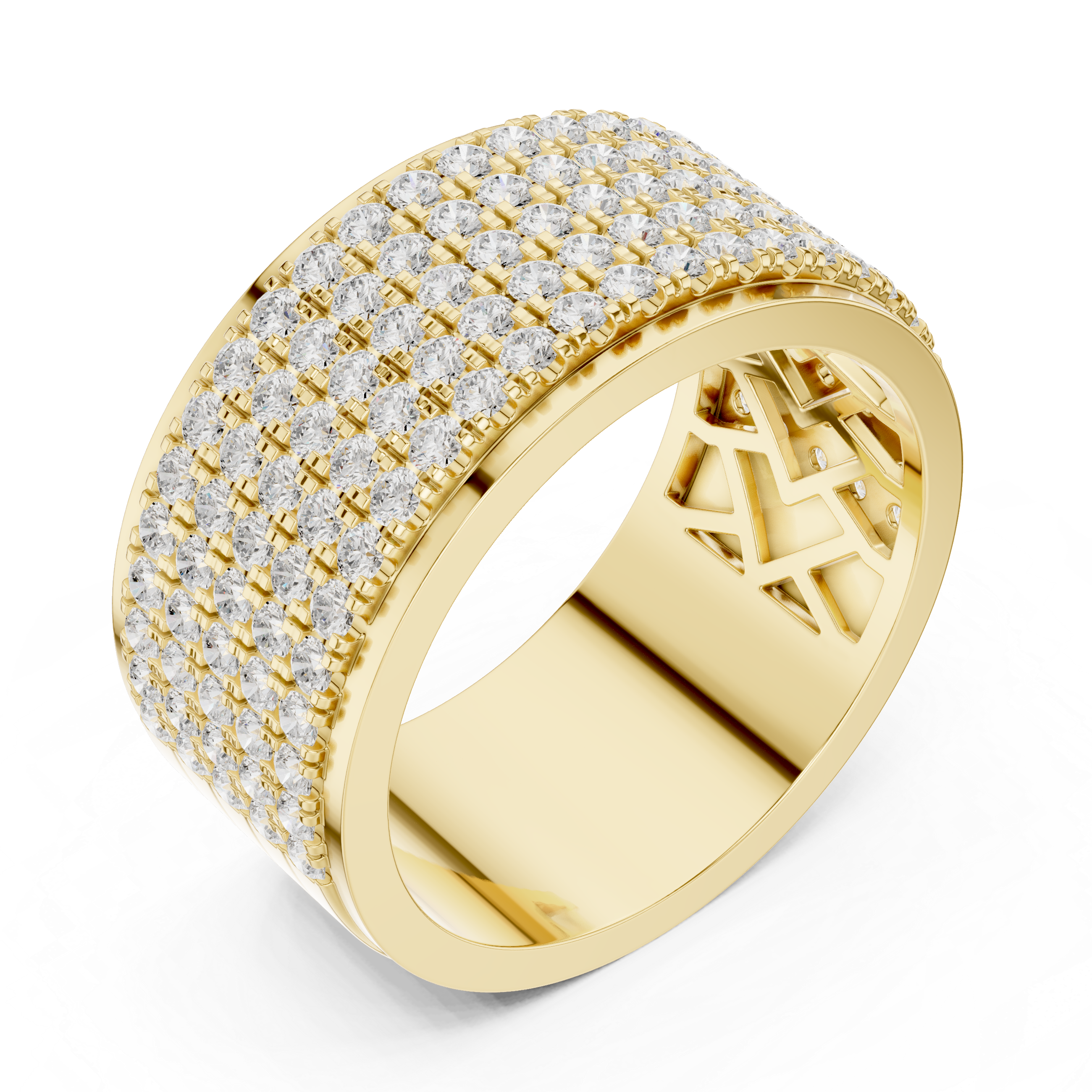 Luxury Diamond Pave Band Ring