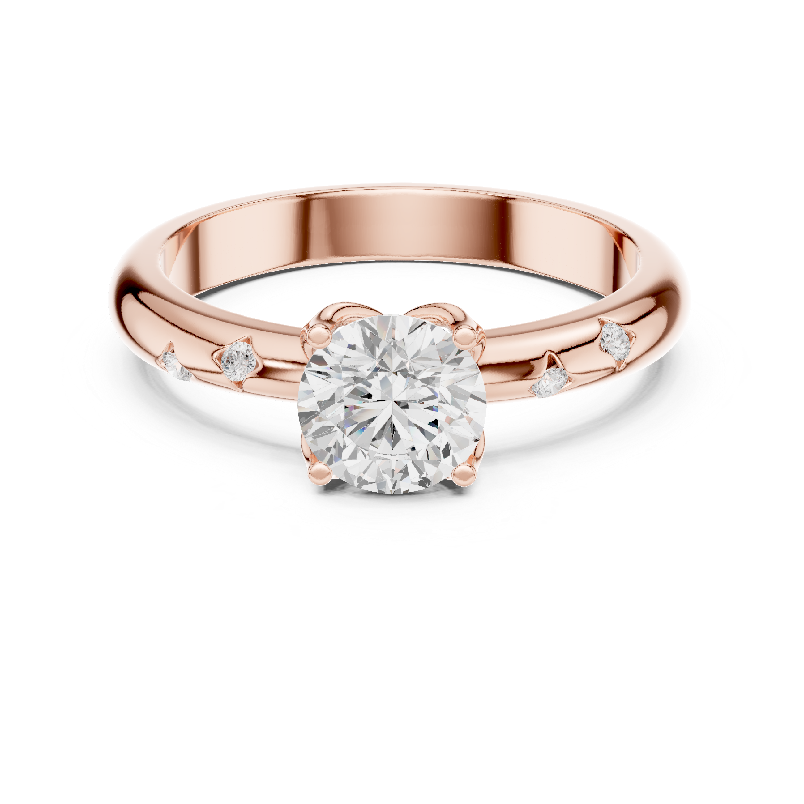 Classic Solitaire Diamond Engagement Ring