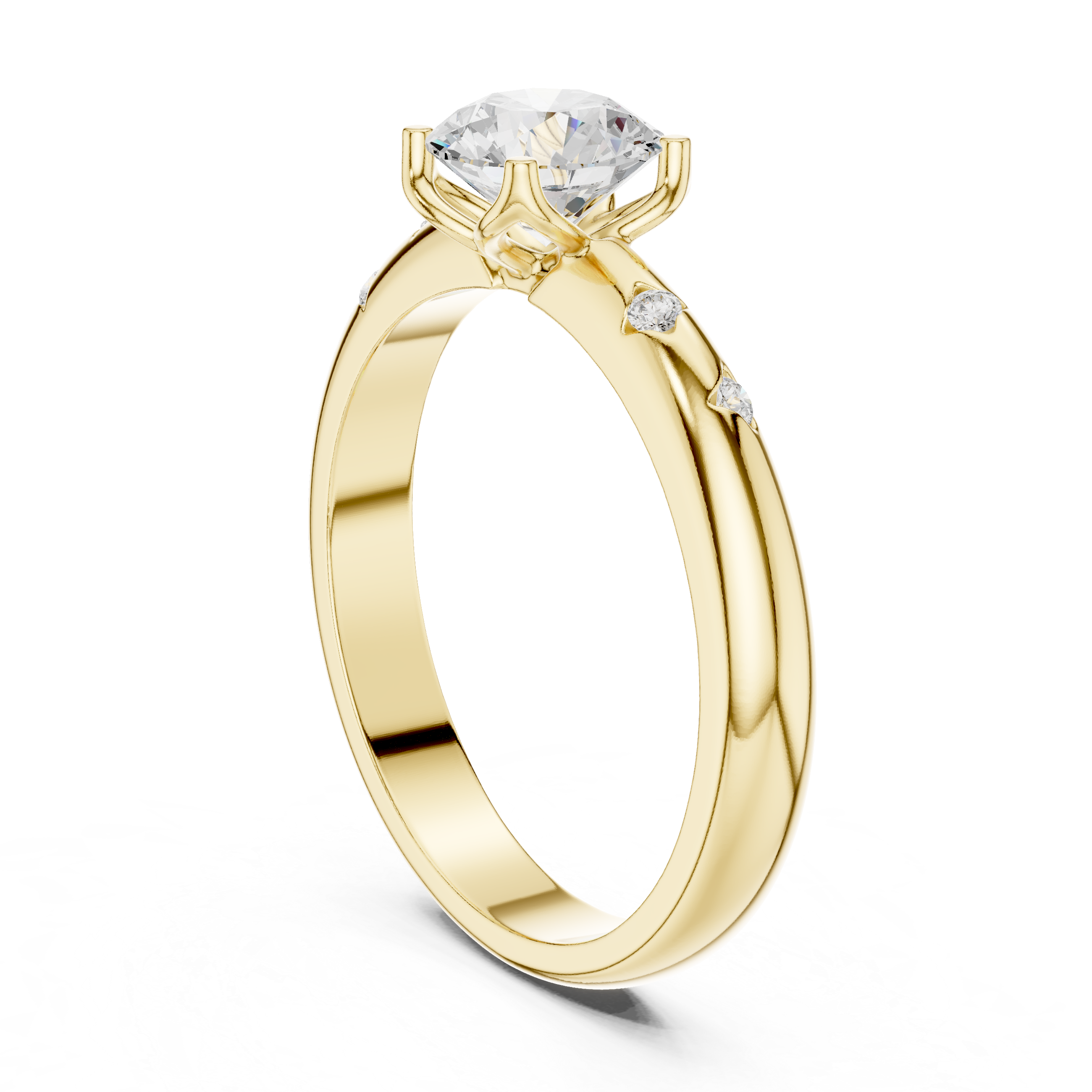 Classic Solitaire Diamond Engagement Ring