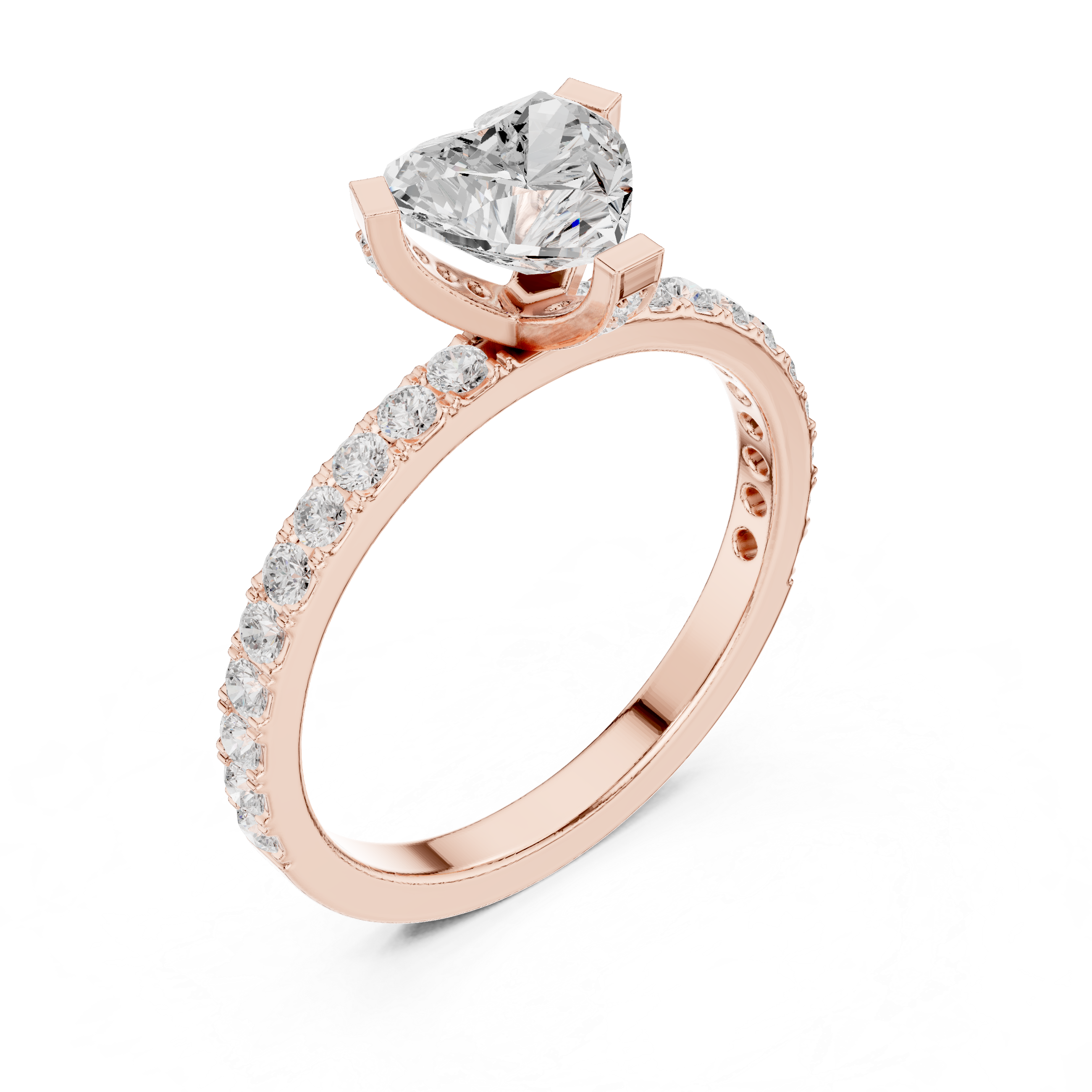 Heart Cut Diamond Engagement Ring