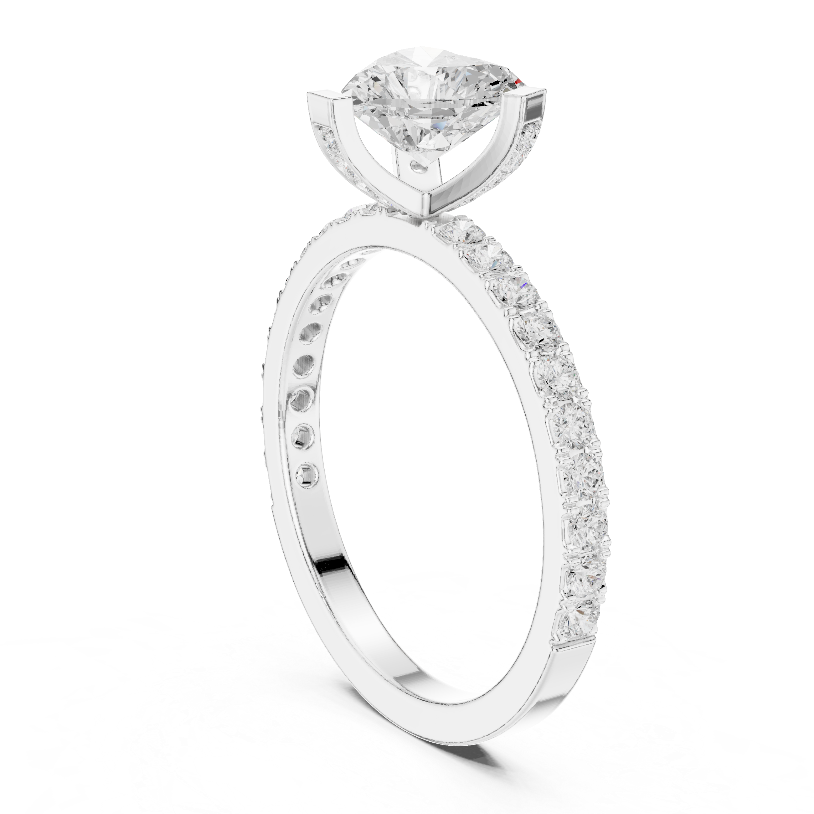 Heart Cut Diamond Engagement Ring