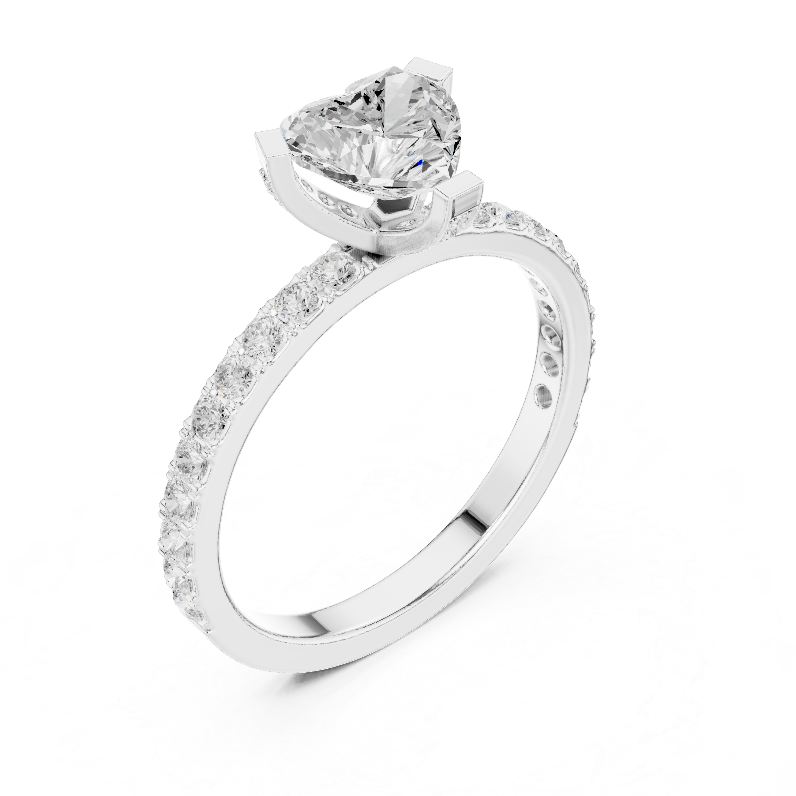 Heart Cut Diamond Engagement Ring