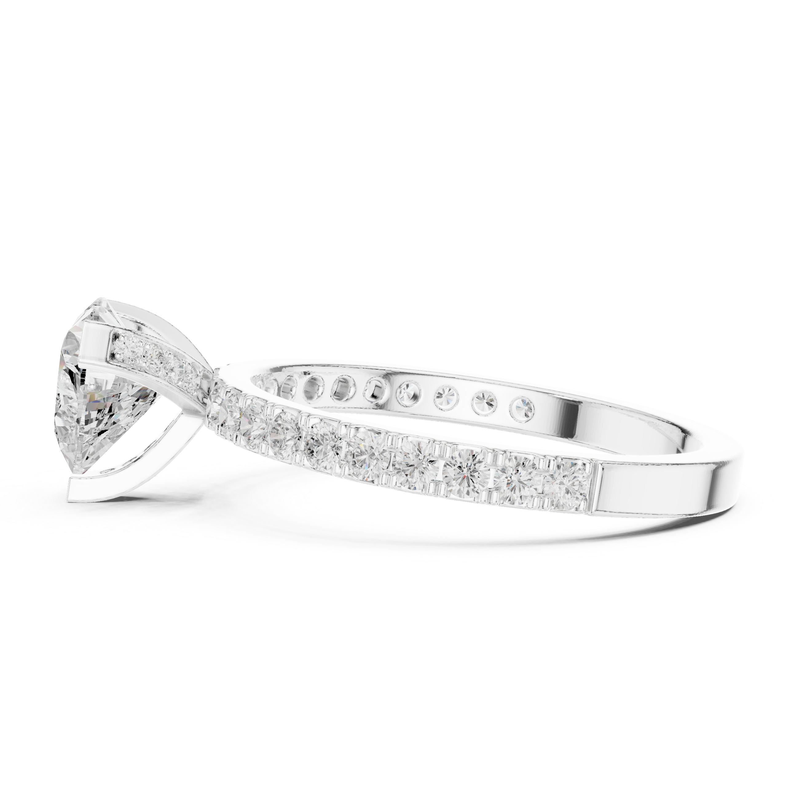 Heart Cut Diamond Engagement Ring