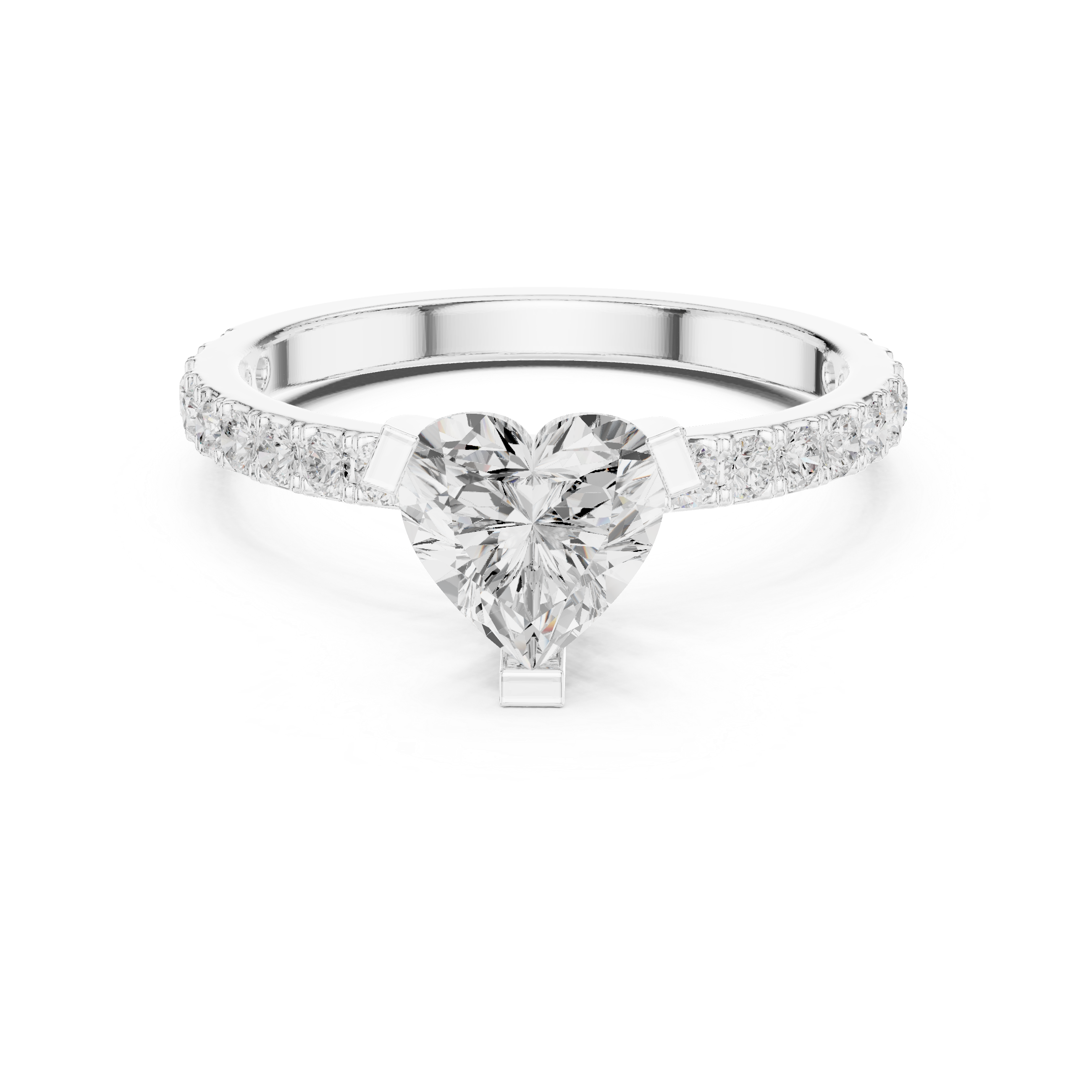 Heart Cut Diamond Engagement Ring