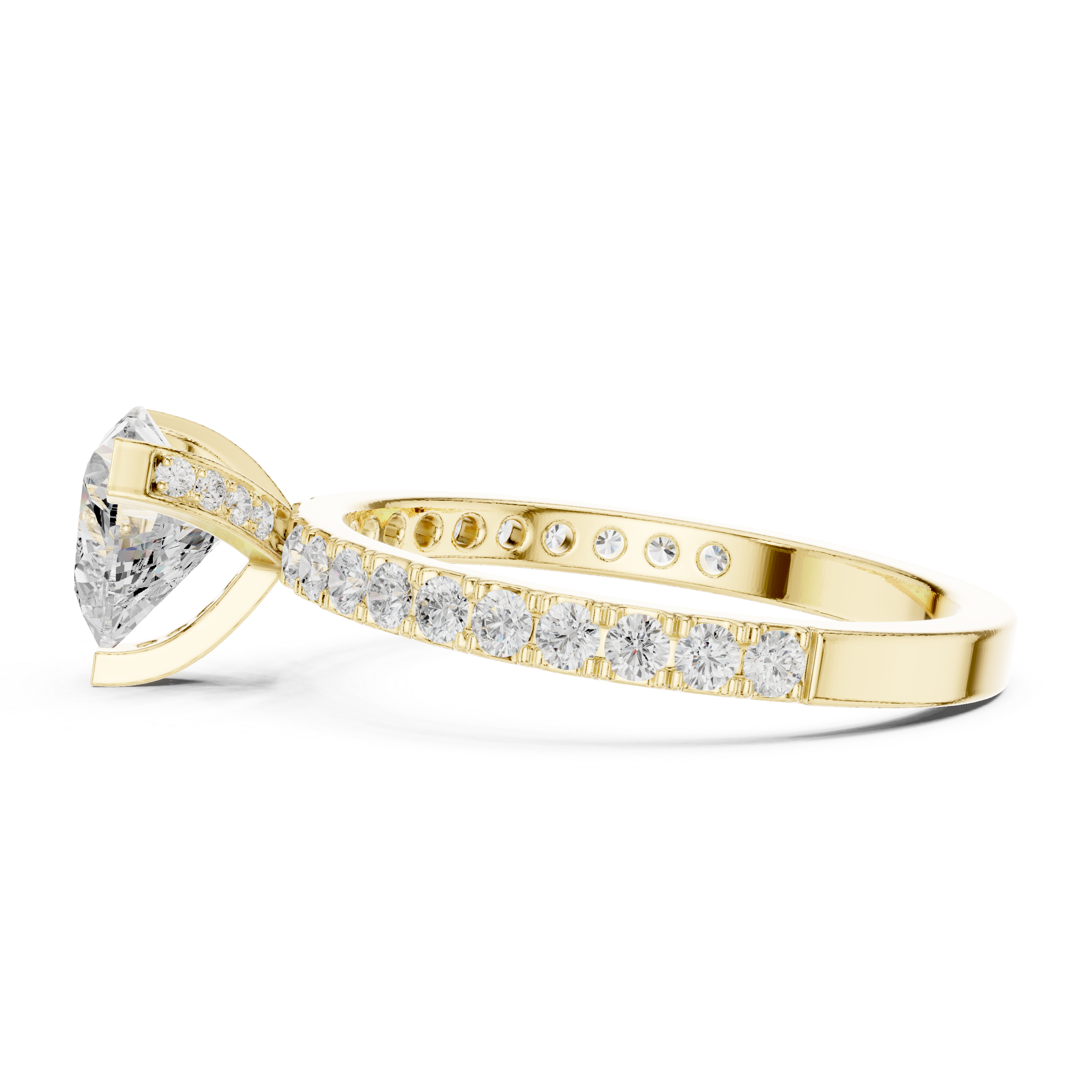Heart Cut Diamond Engagement Ring