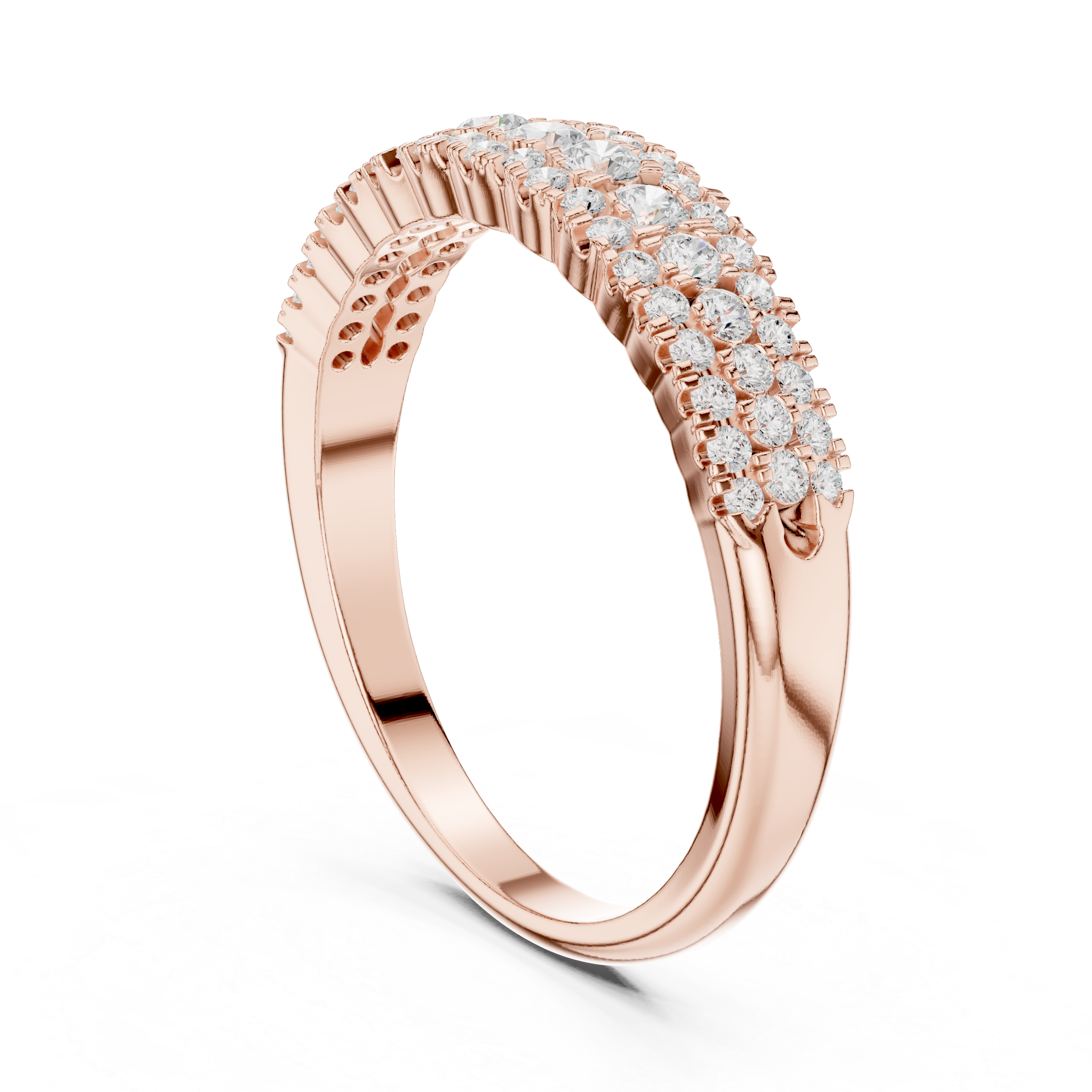 Diamond Graduated Half Eternity Ring