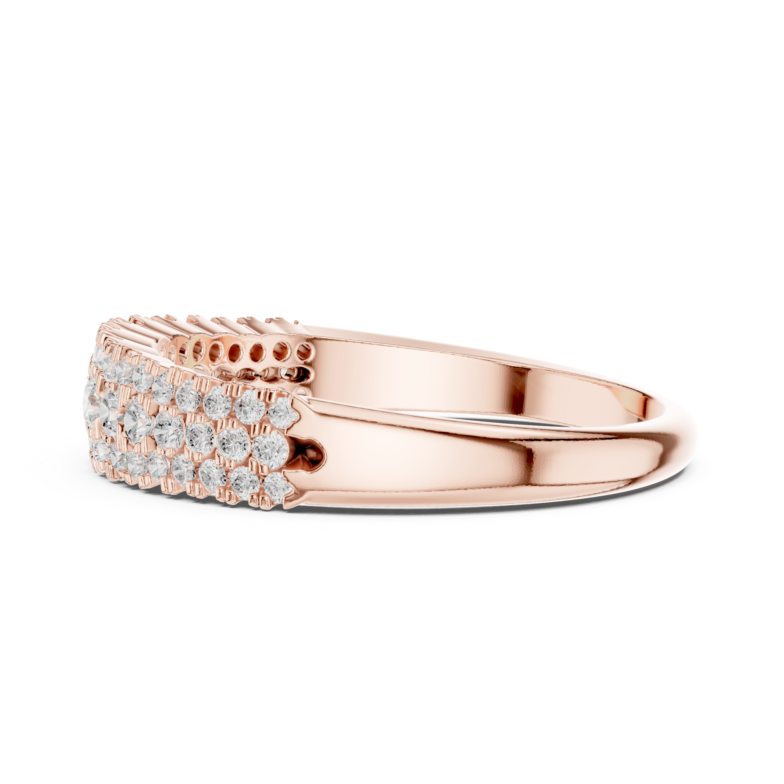 Diamond Graduated Half Eternity Ring