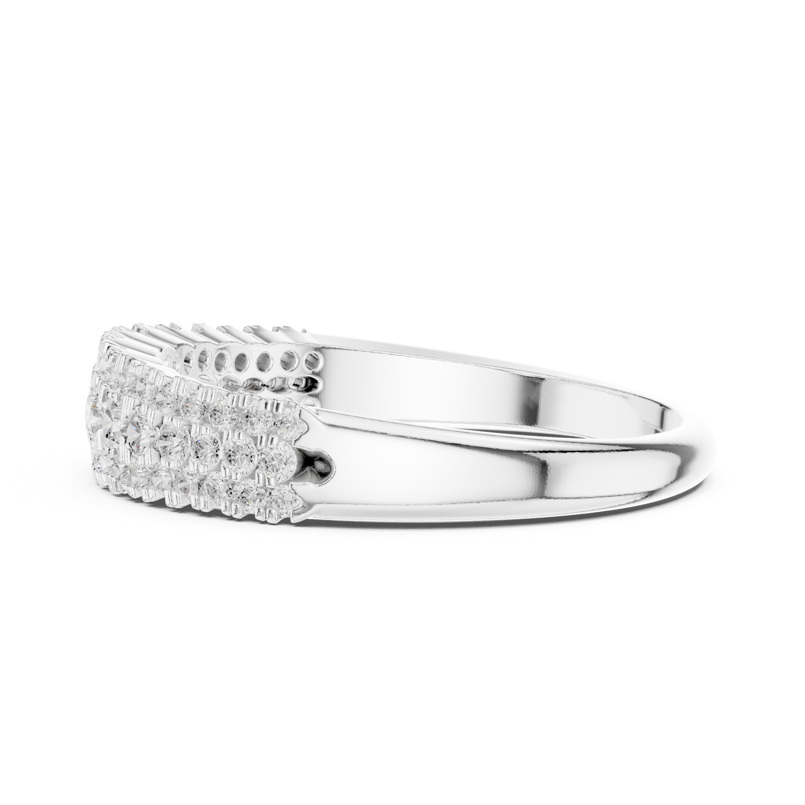 Diamond Graduated Half Eternity Ring