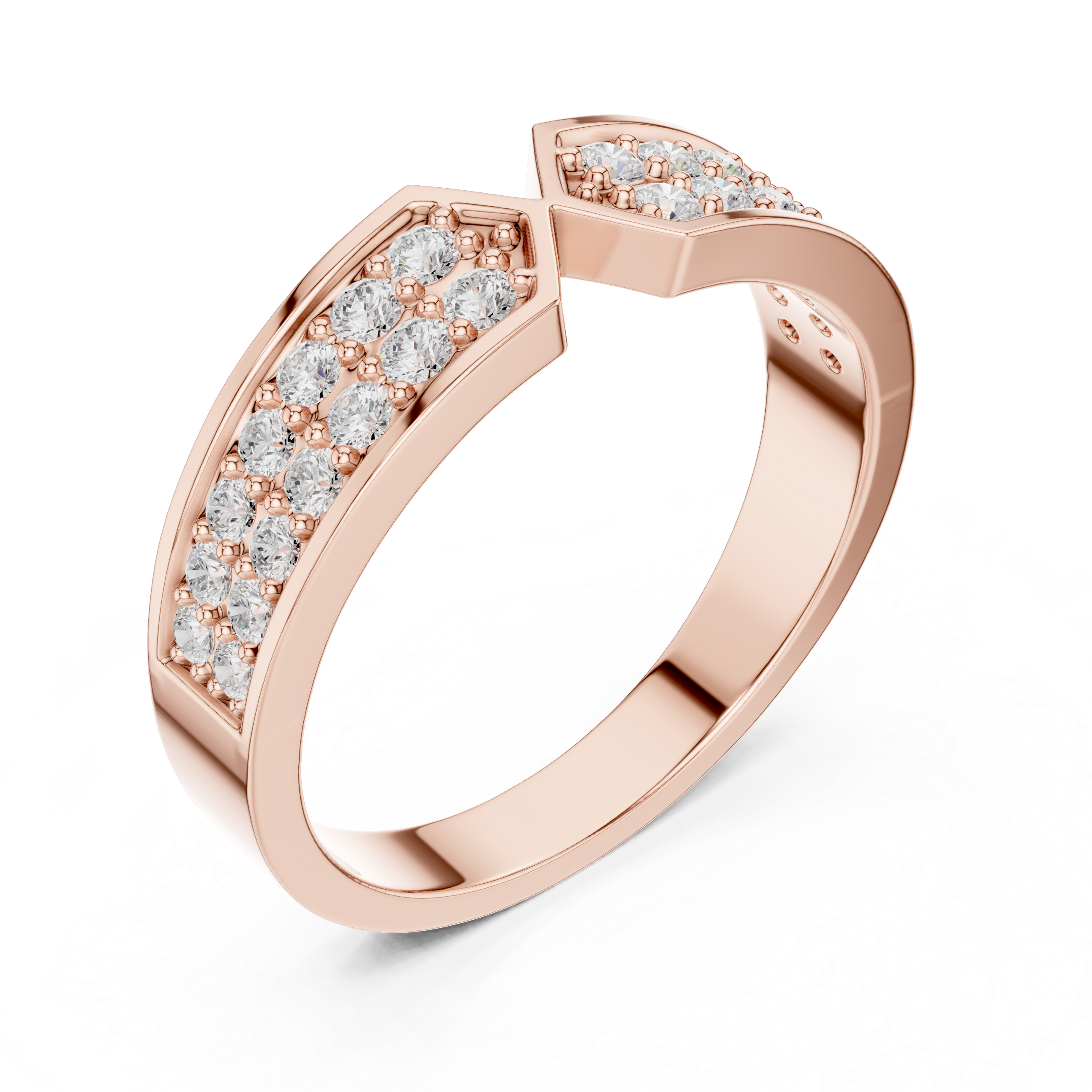 Infinity Diamond Wedding Band