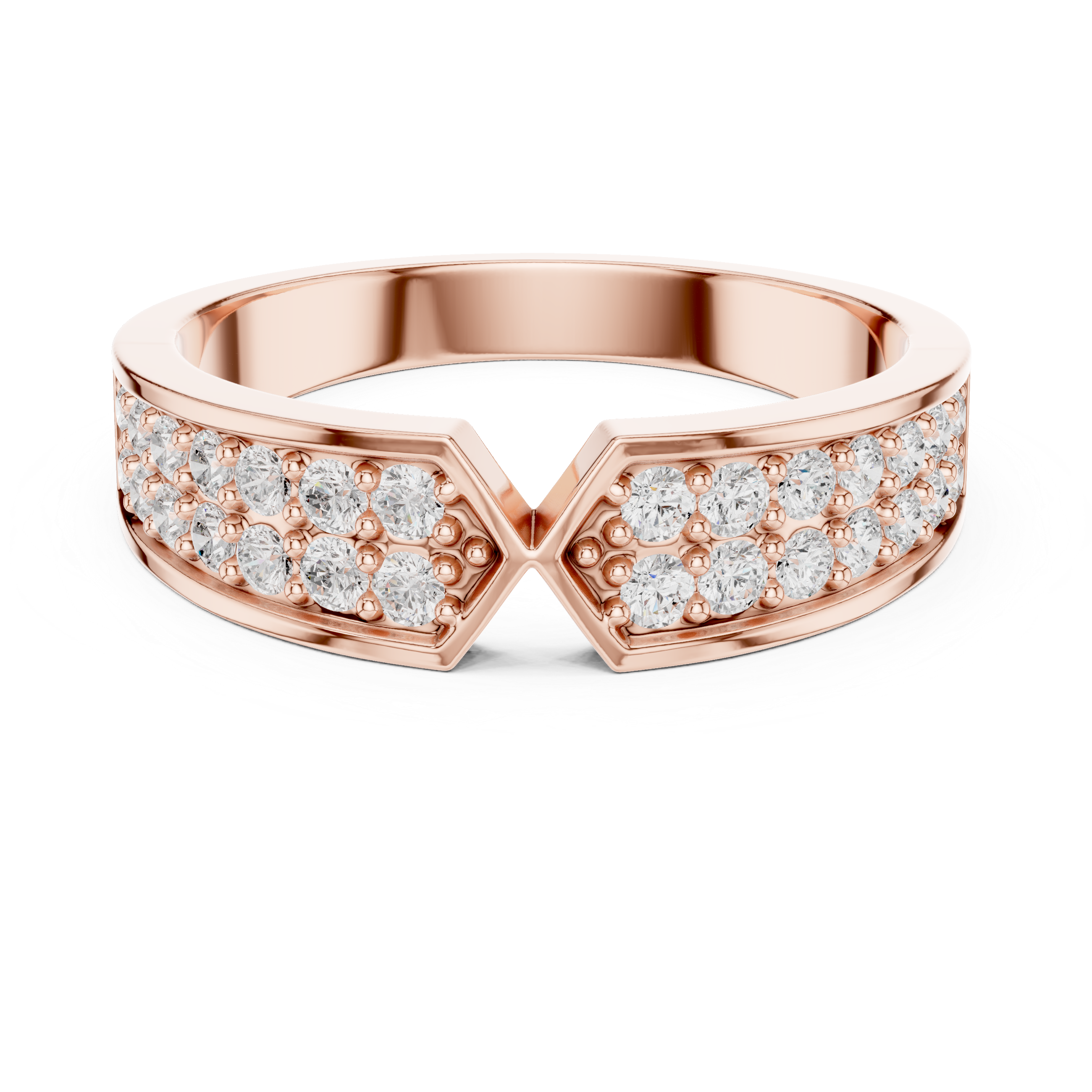 Infinity Diamond Wedding Band
