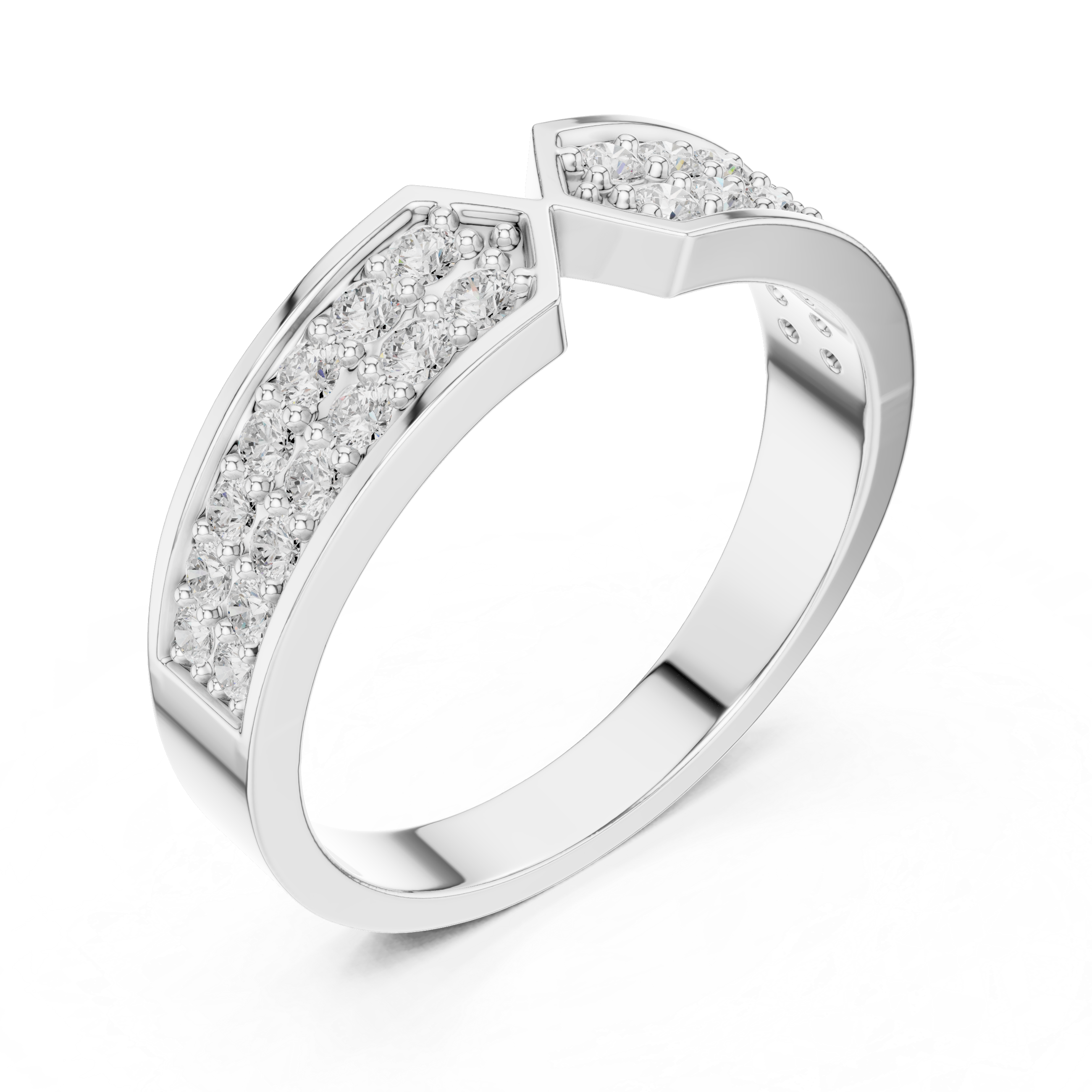 Infinity Diamond Wedding Band