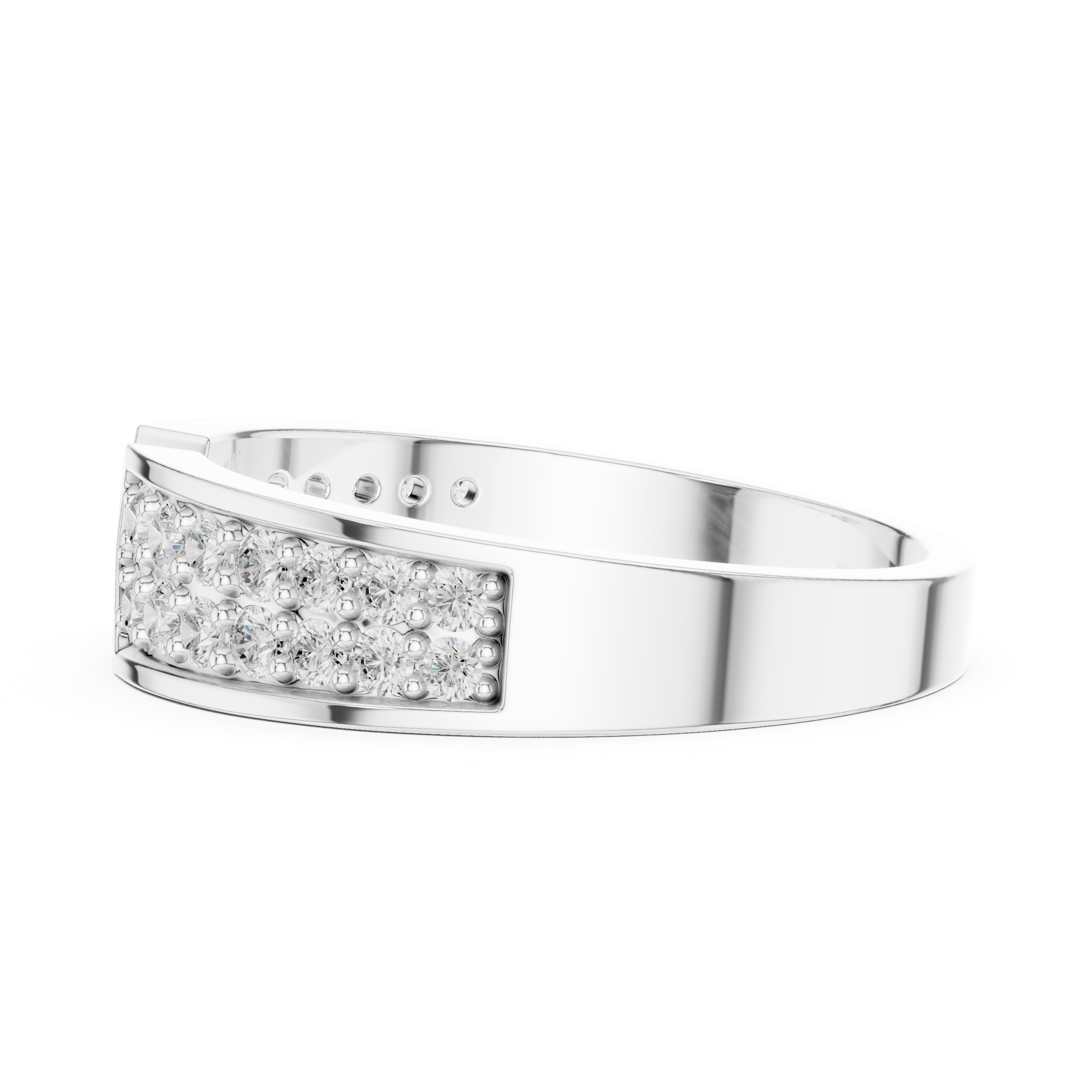 Infinity Diamond Wedding Band