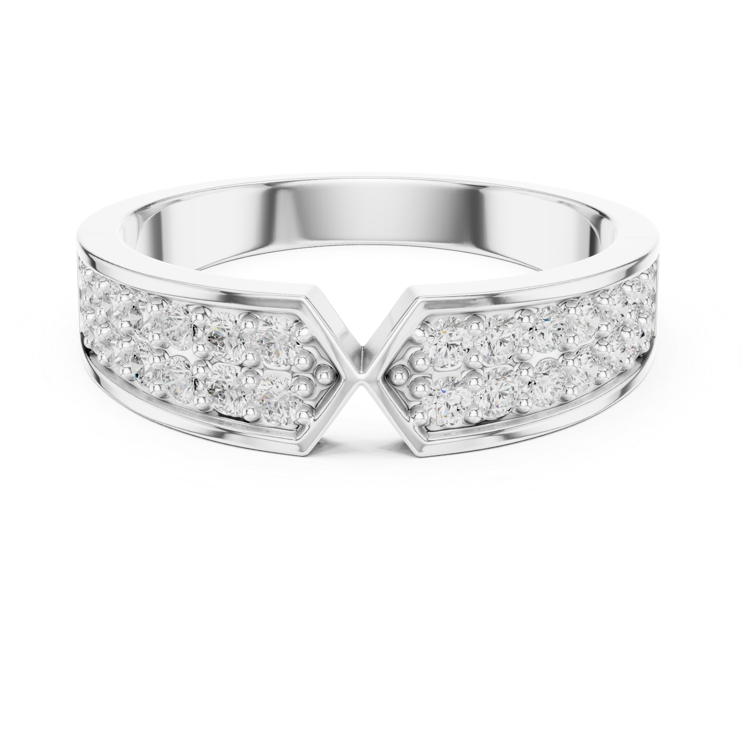 Infinity Diamond Wedding Band