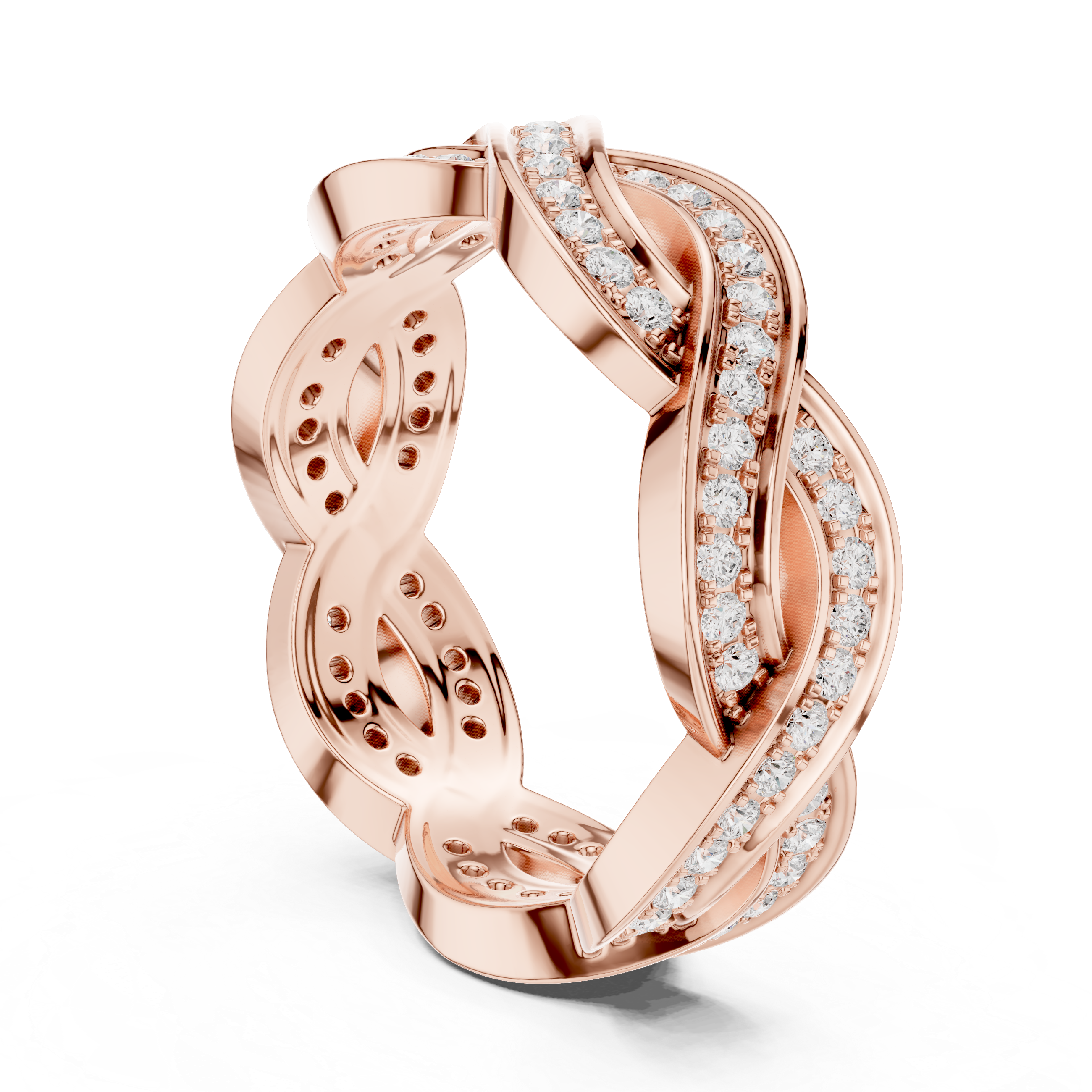 Infinity Diamond Eternity Band Ring