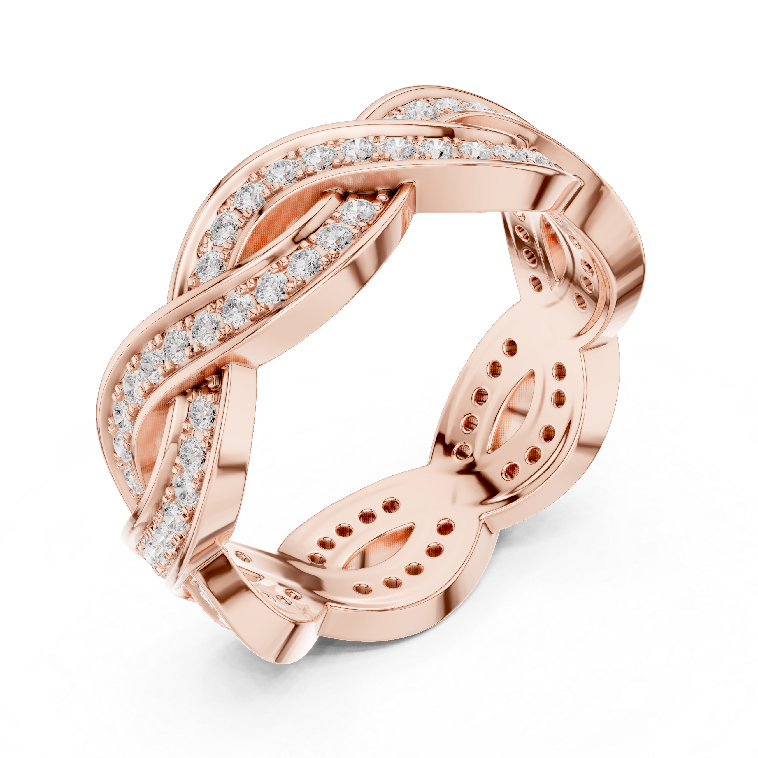 Infinity Diamond Eternity Band Ring
