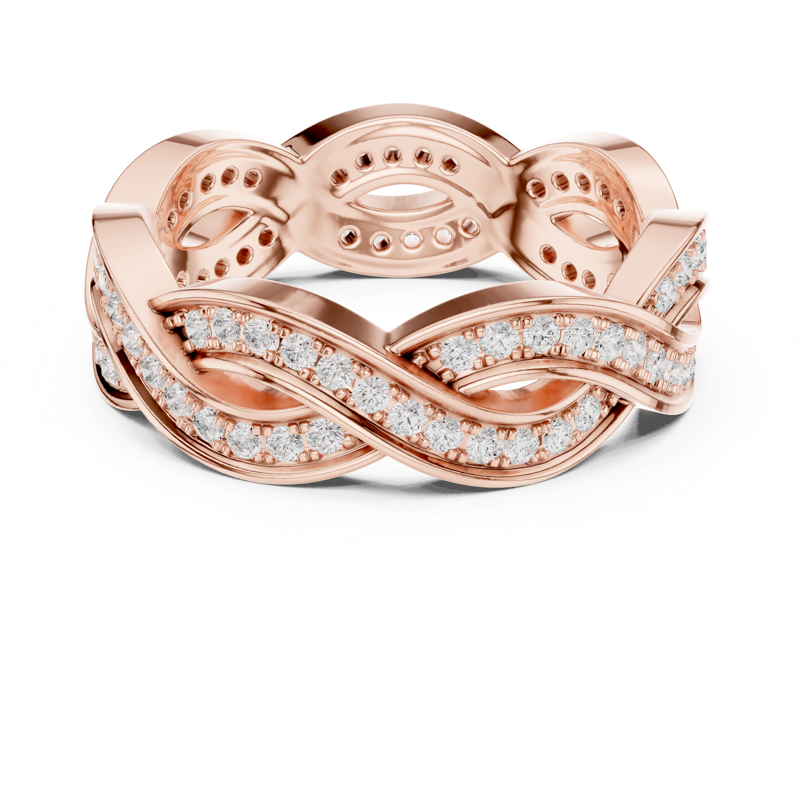Infinity Diamond Eternity Band Ring