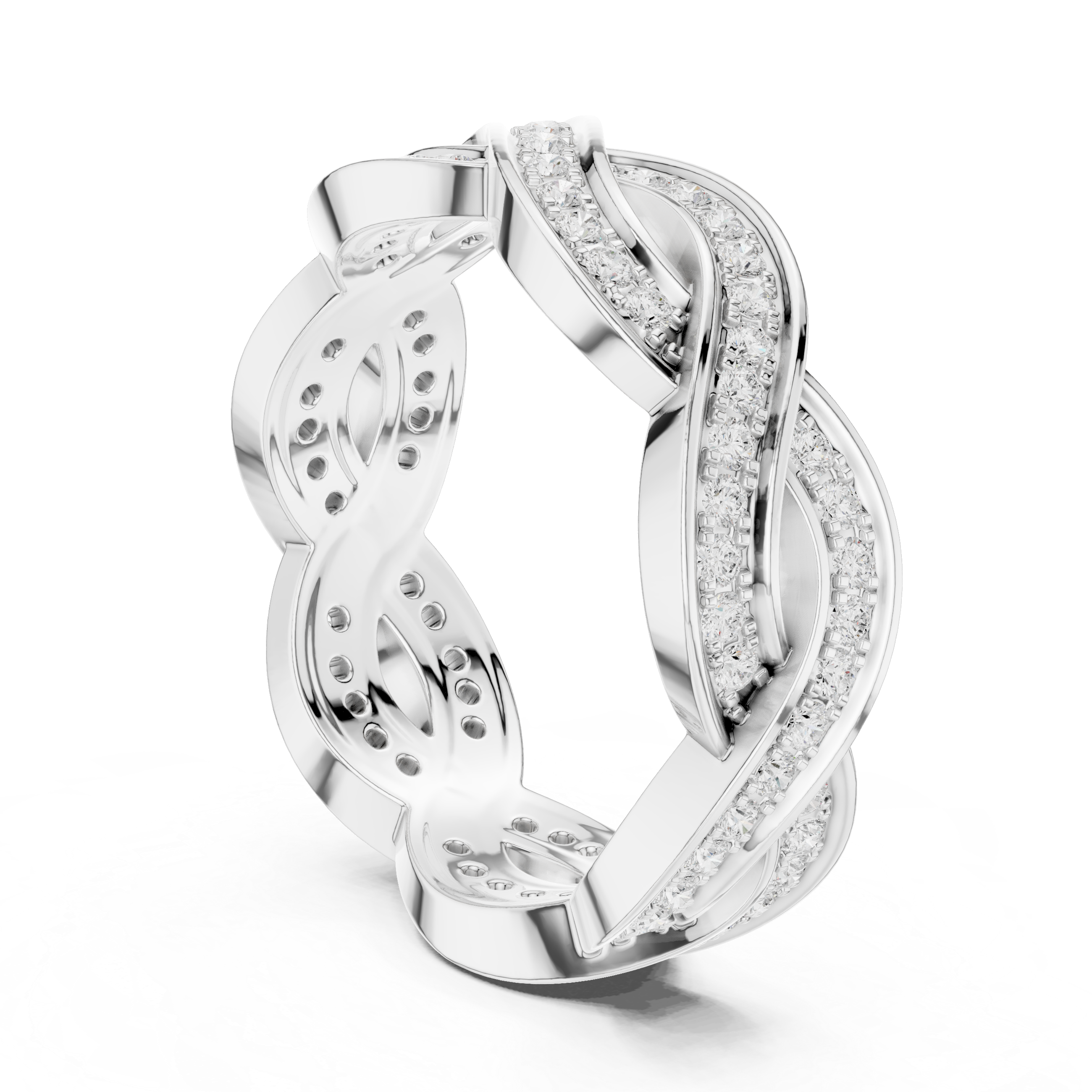 Infinity Diamond Eternity Band Ring