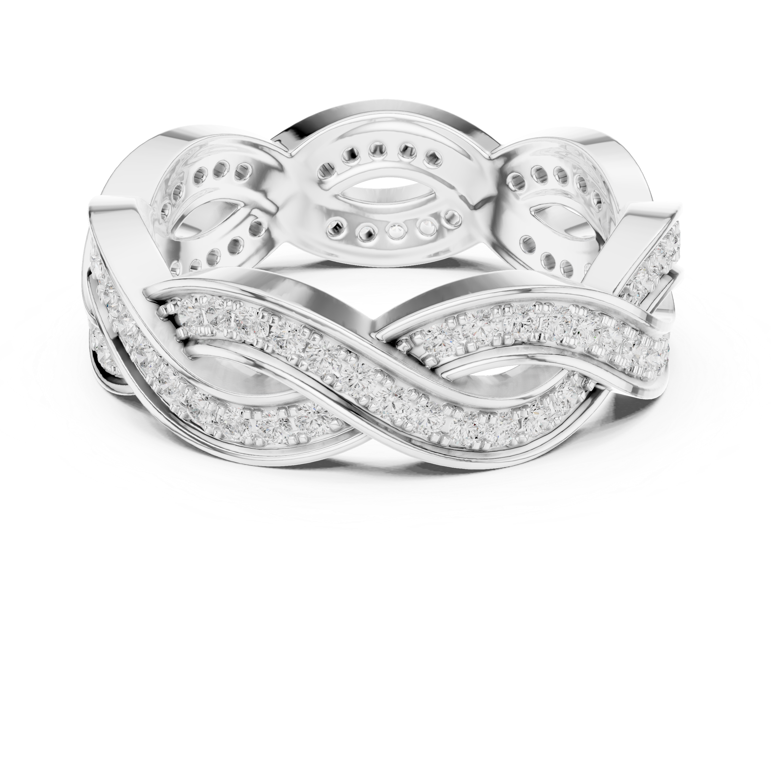 Infinity Diamond Eternity Band Ring