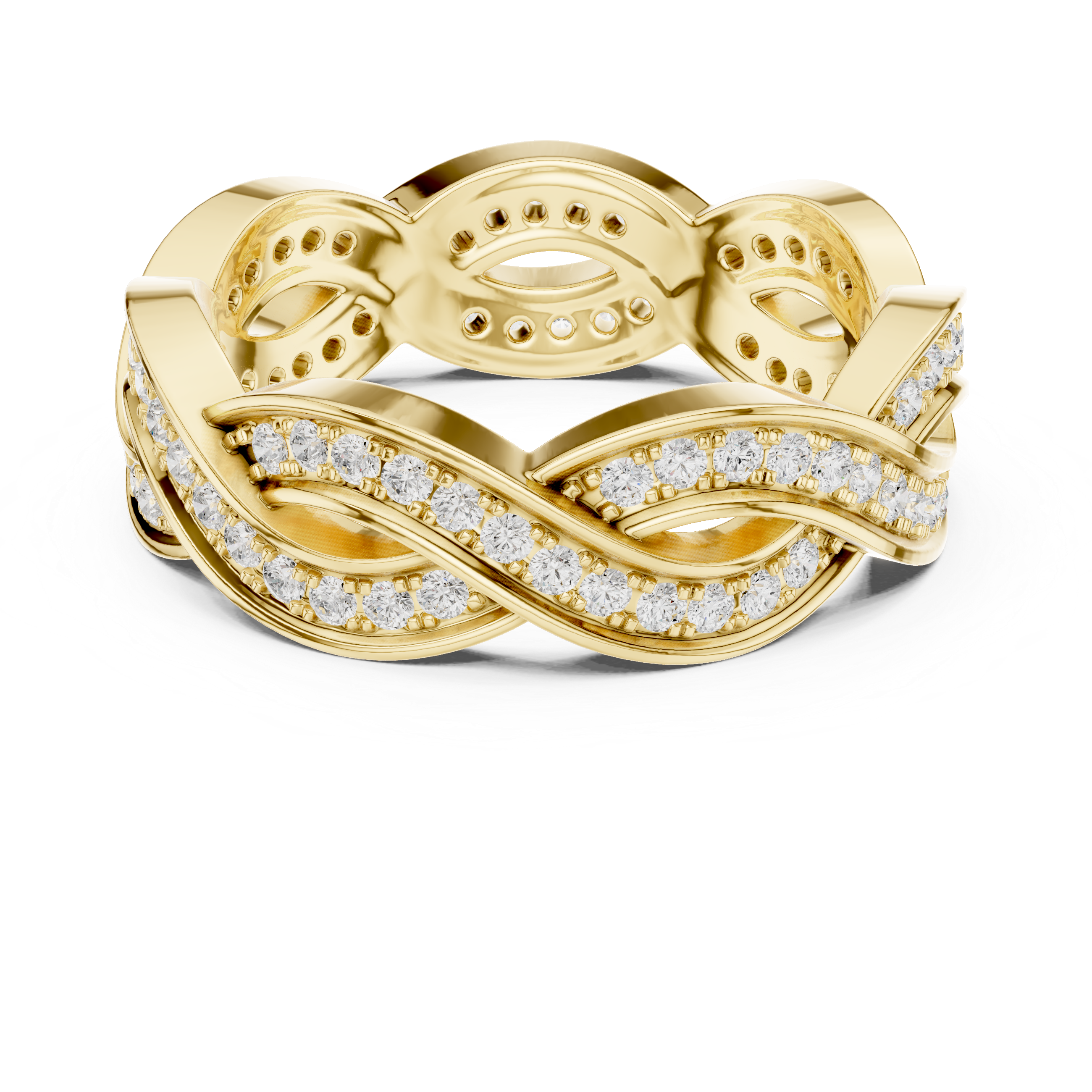 Infinity Diamond Eternity Band Ring