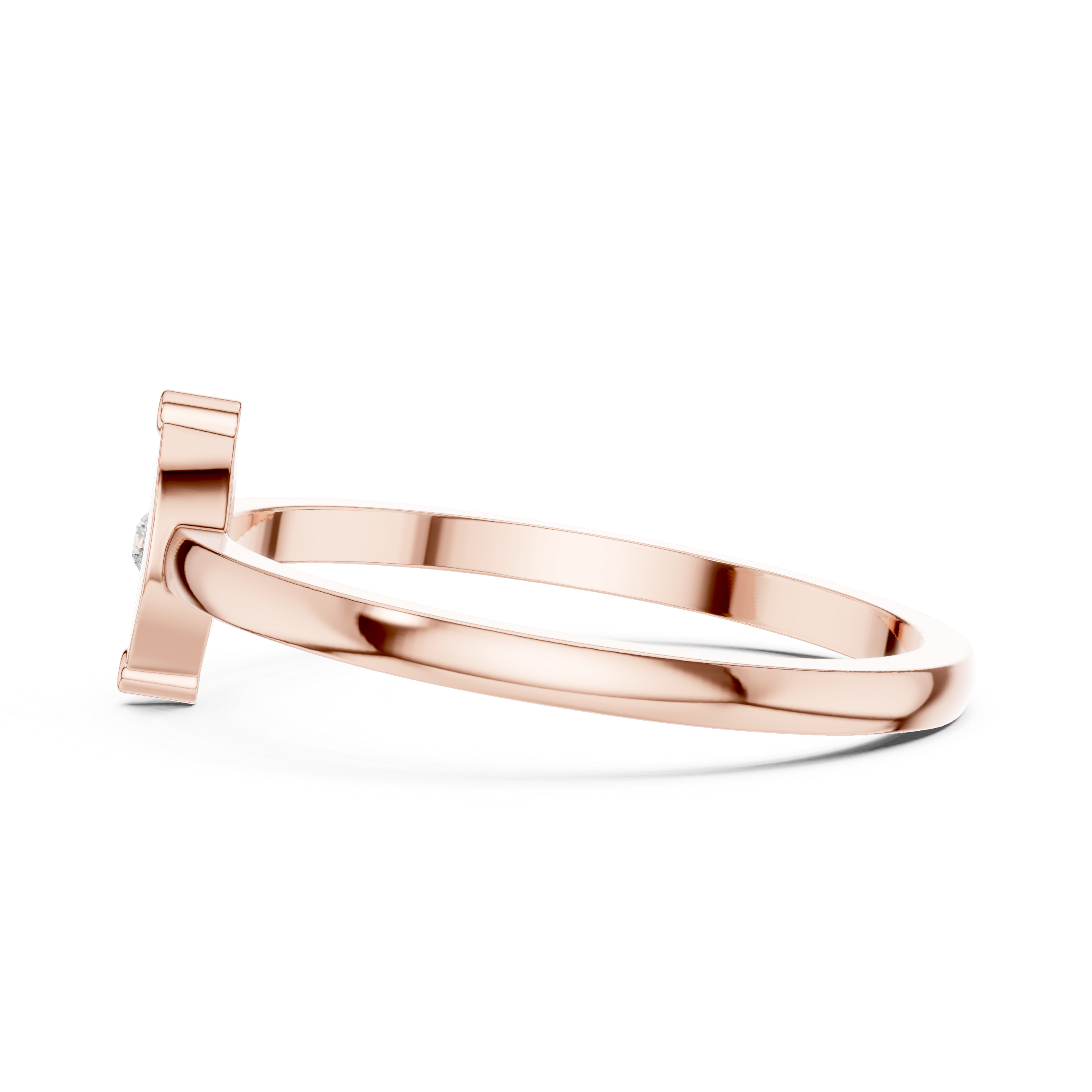 Minimalist Marquise Bezel Diamond Ring