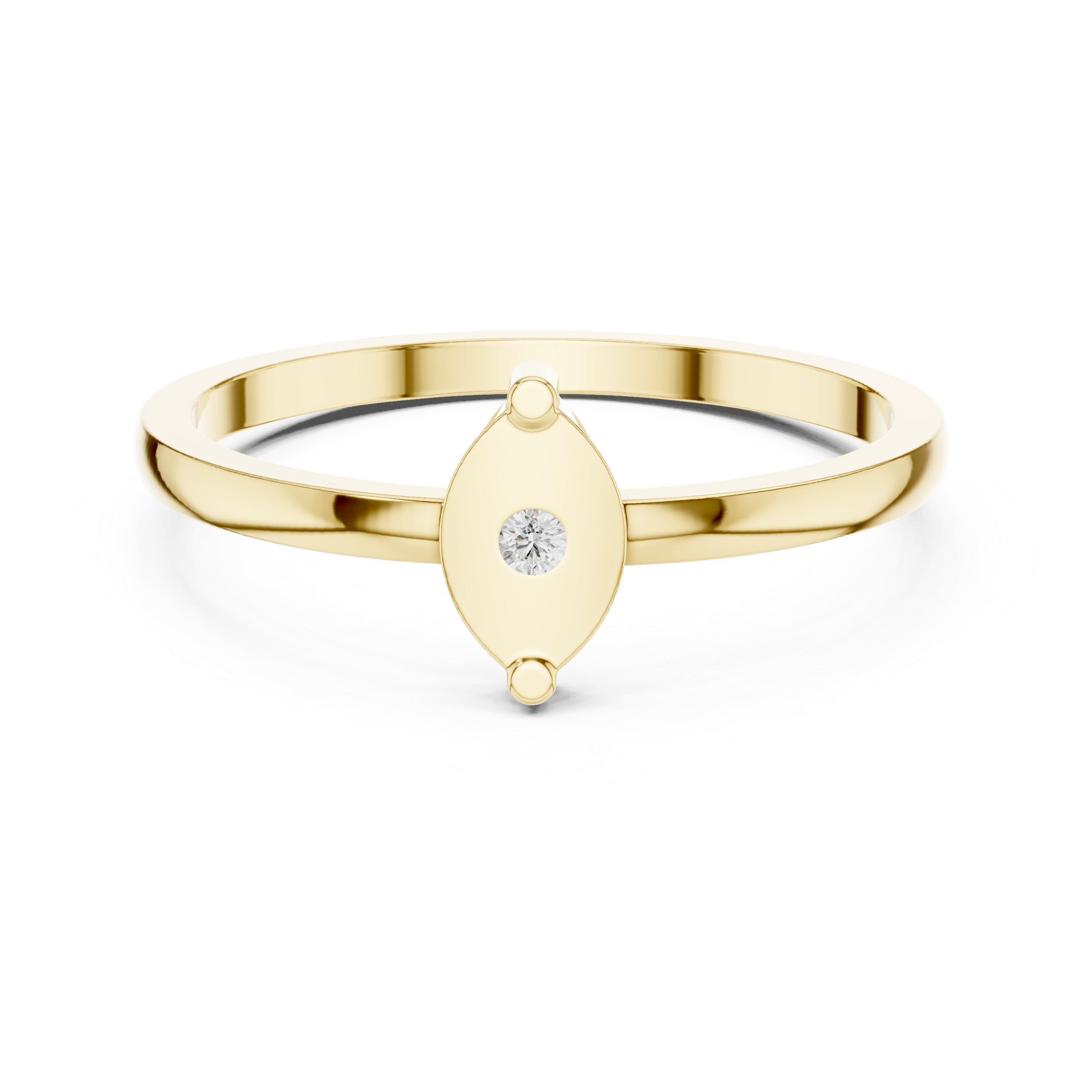 Minimalist Marquise Bezel Diamond Ring
