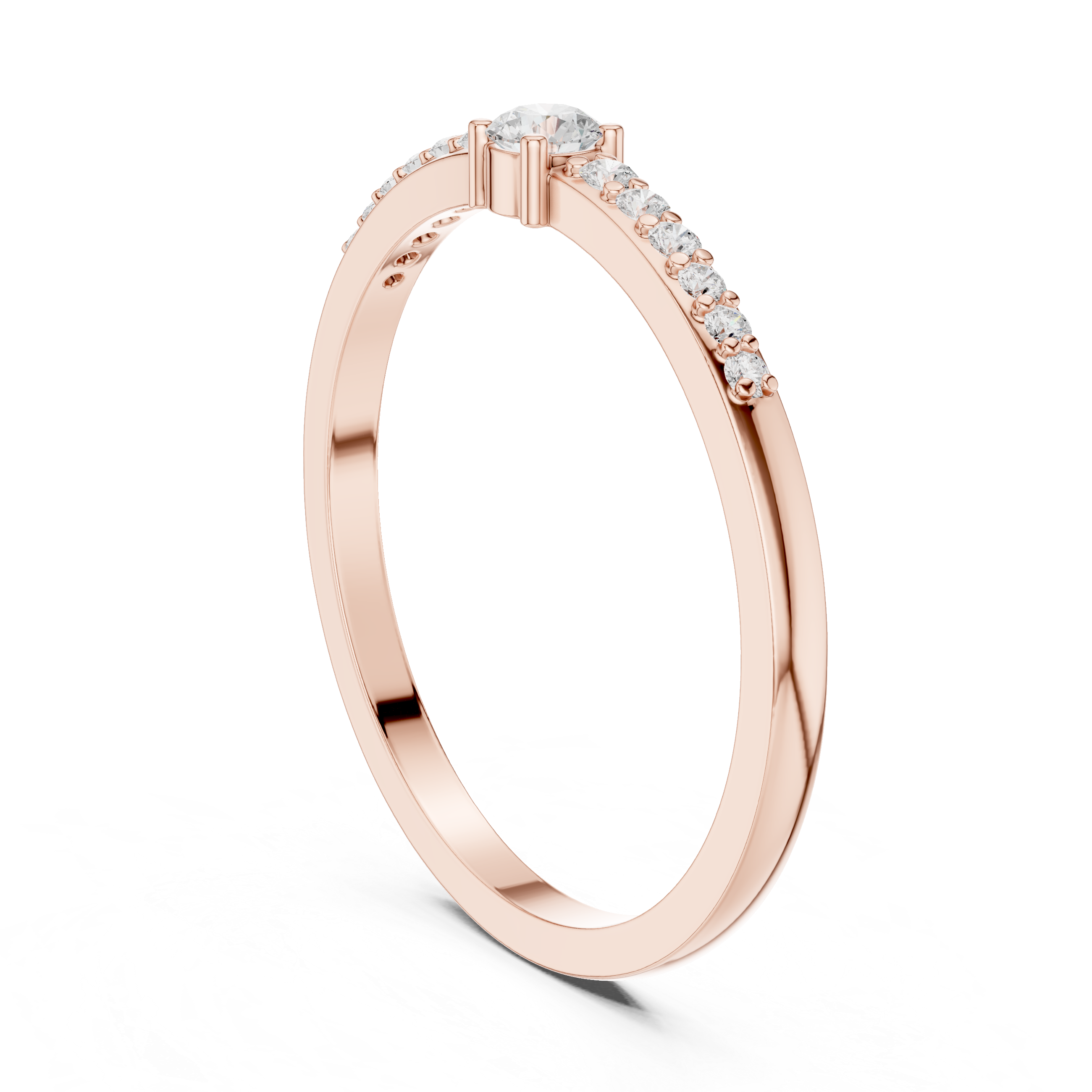 Minimalist Diamond Promise Ring