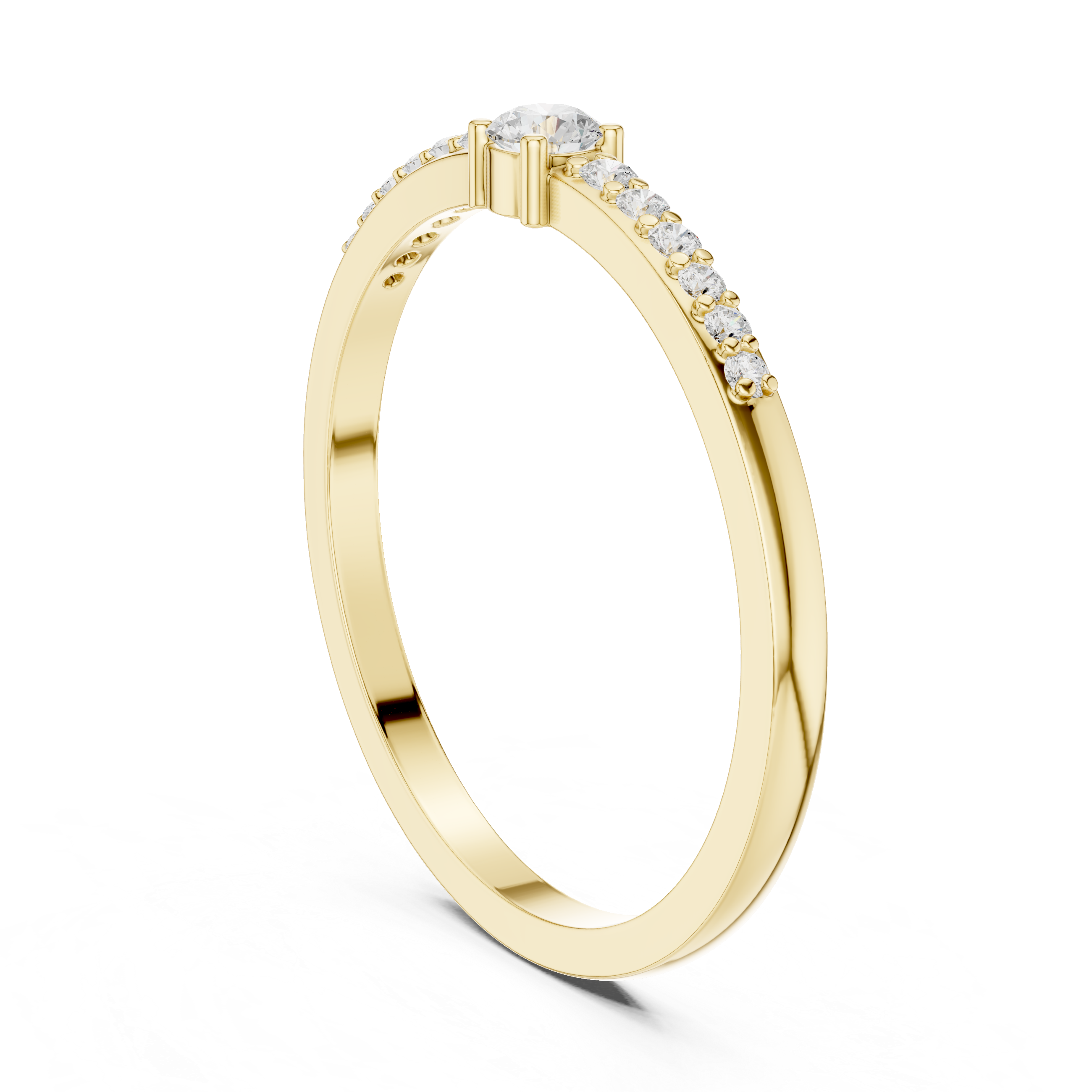 Minimalist Diamond Promise Ring